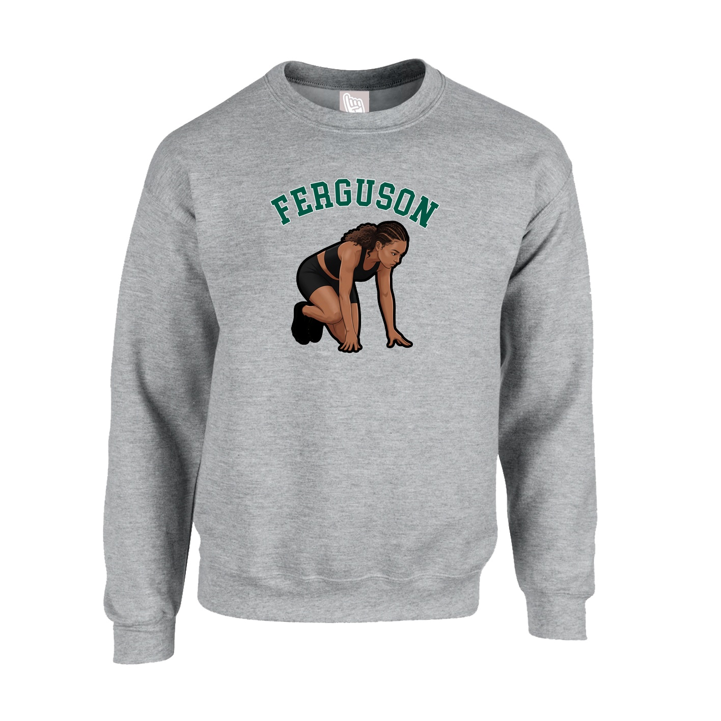 Fleece Crew — Shirsey Arch in Grey