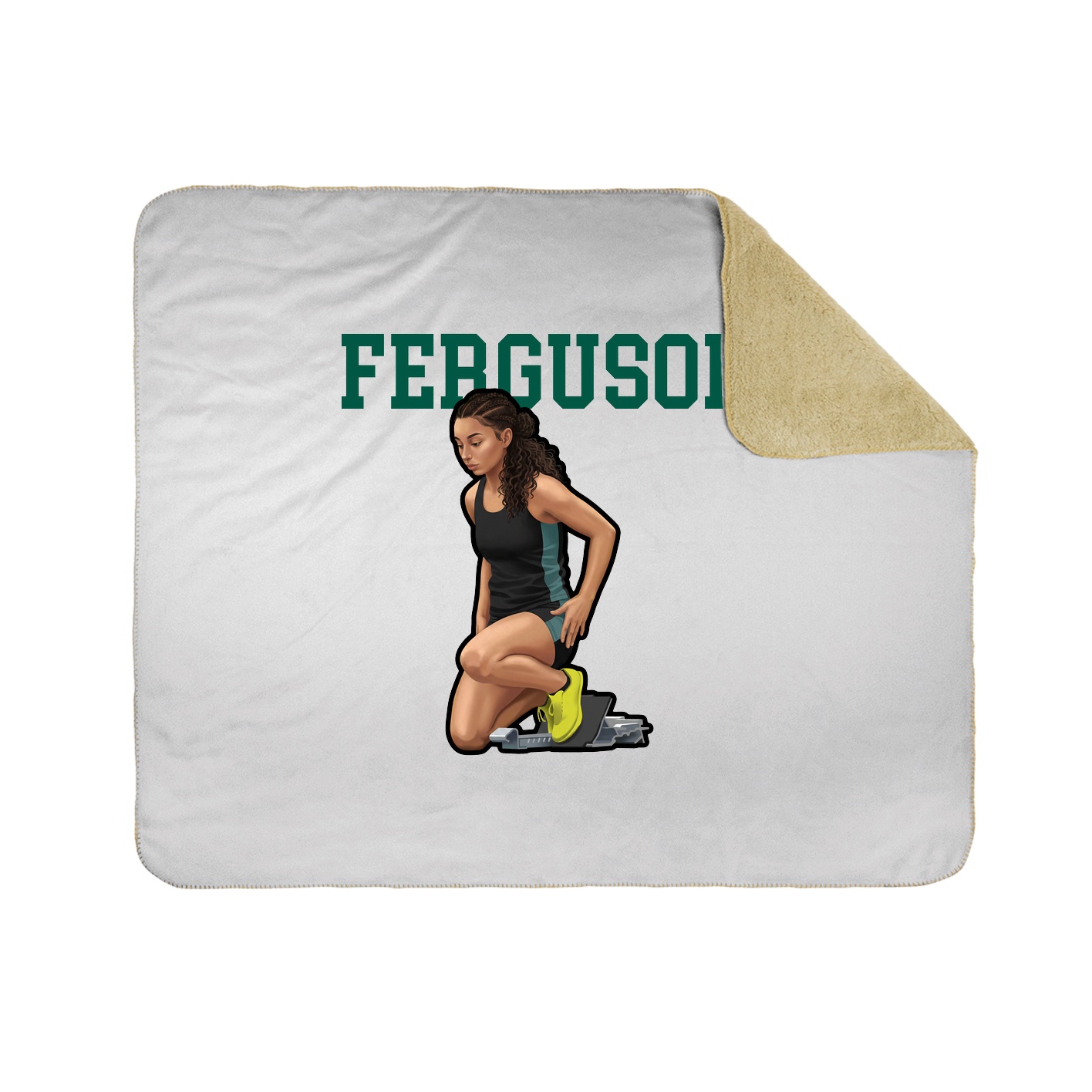 Throw Blanket — Shirsey in White