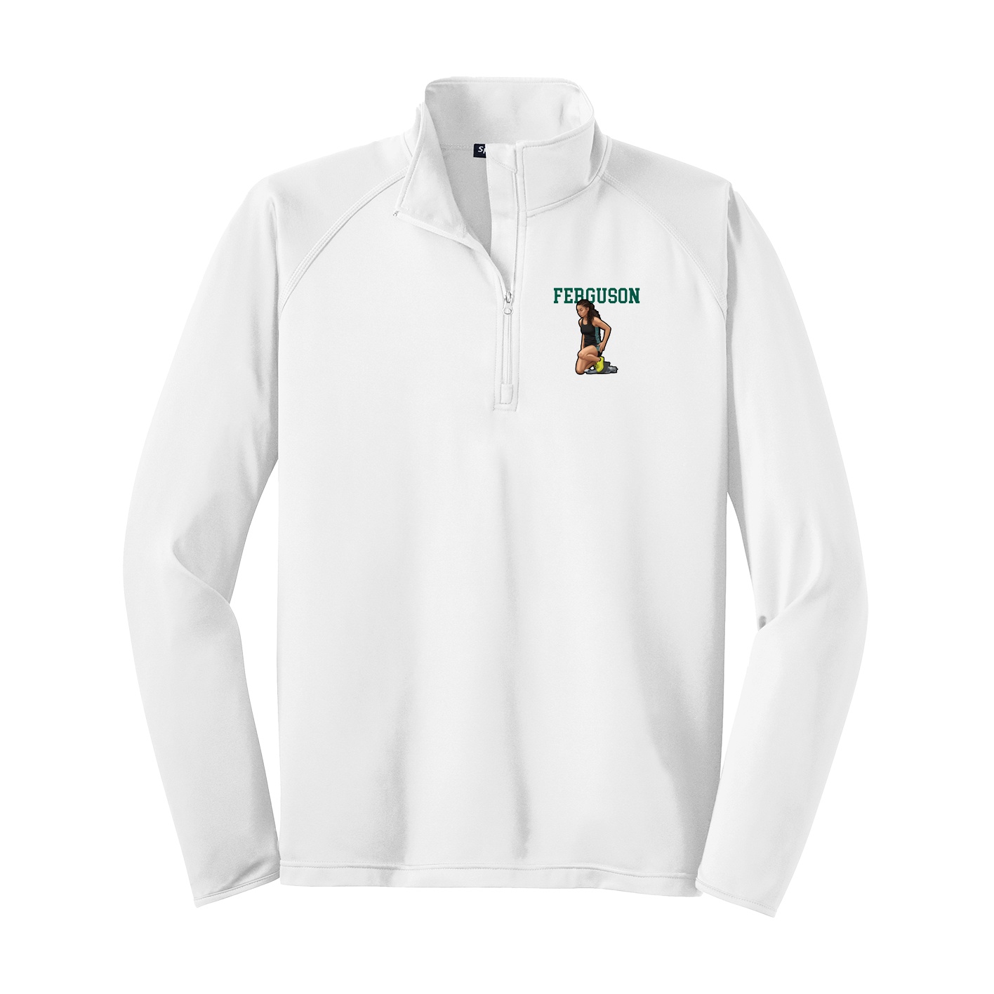 Q-Zip Pullover — Shirsey in White