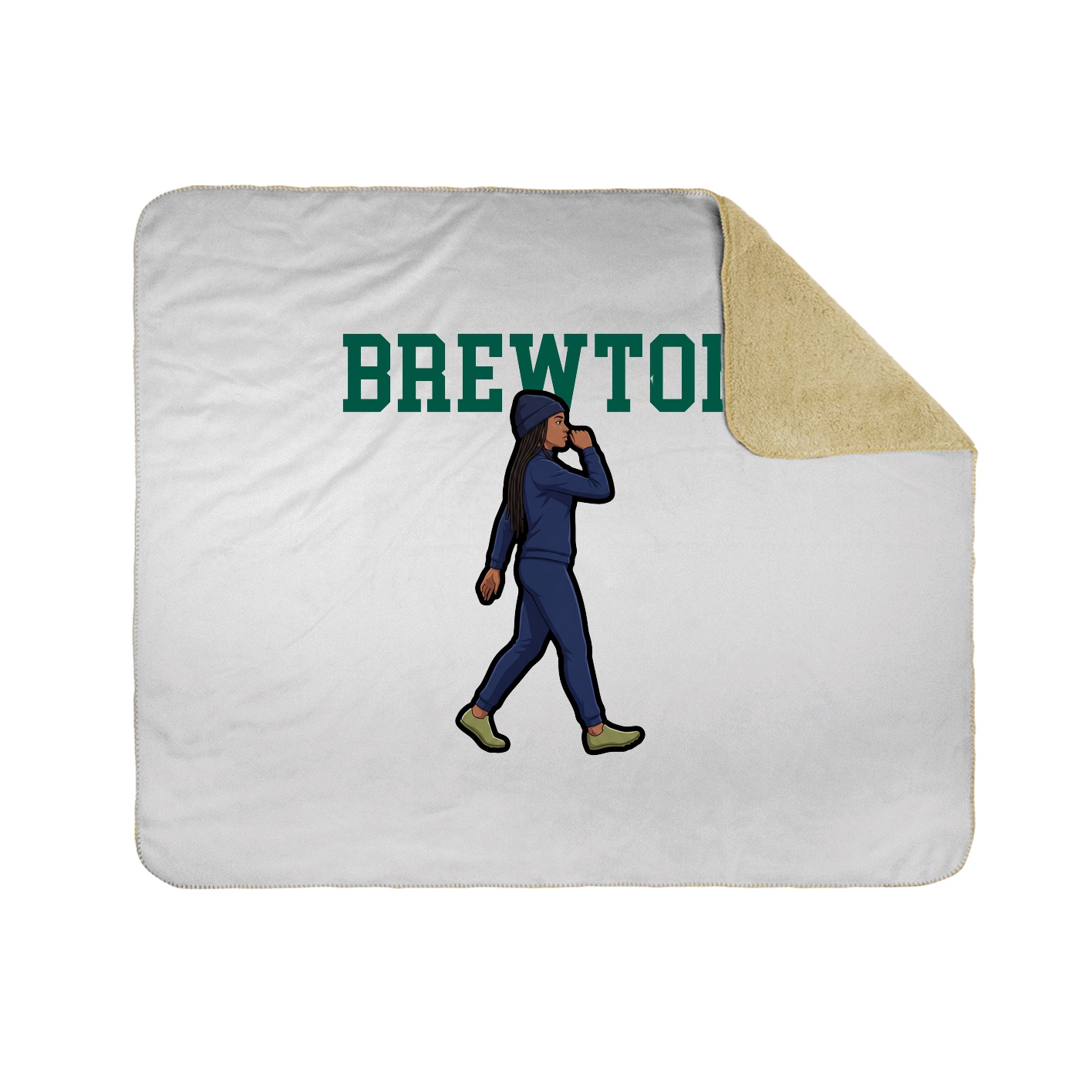 Throw Blanket — Shirsey in White