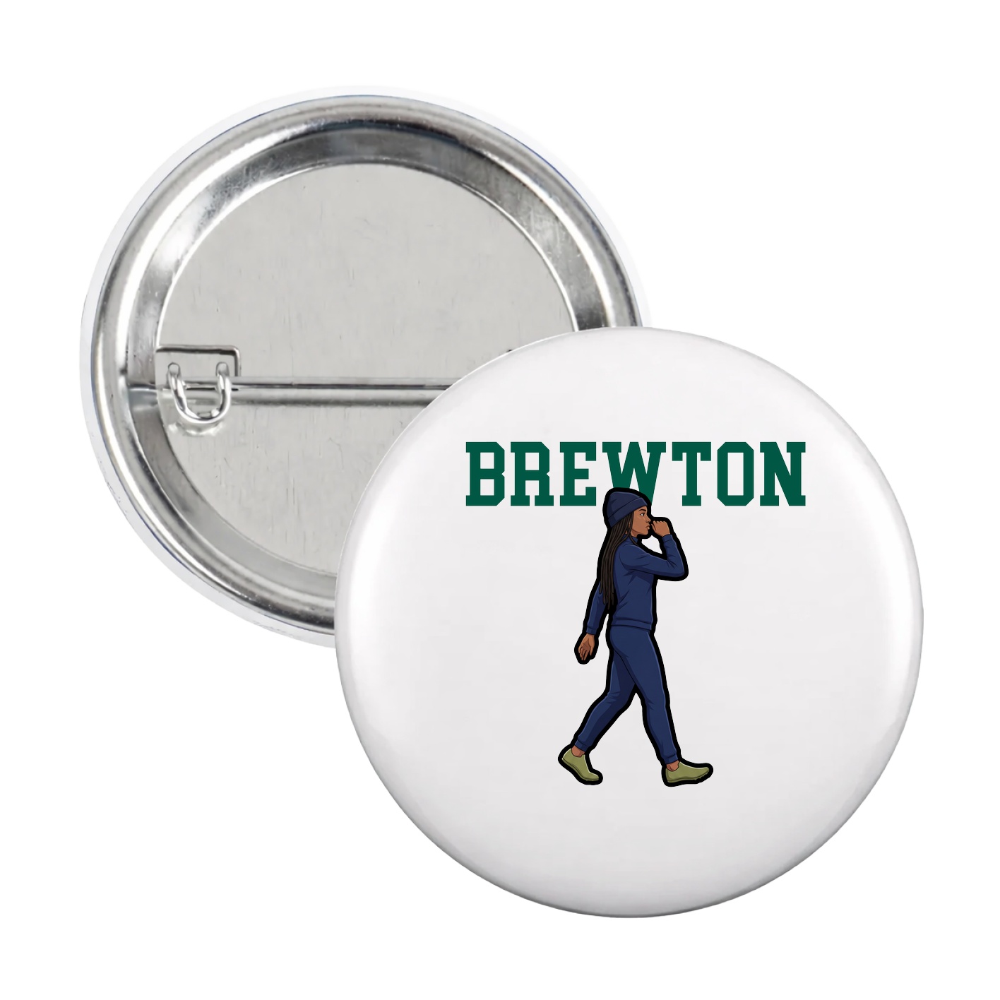 Game Day Button — Shirsey in White