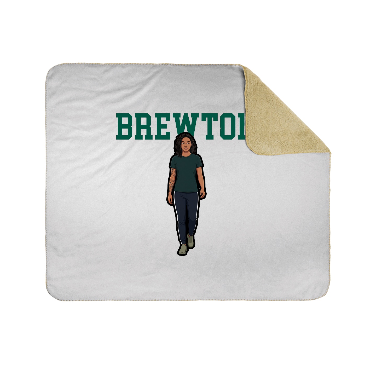 Throw Blanket — Shirsey in White