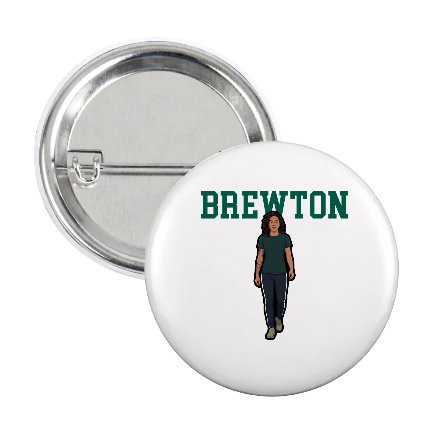 Game Day Button — Shirsey in White