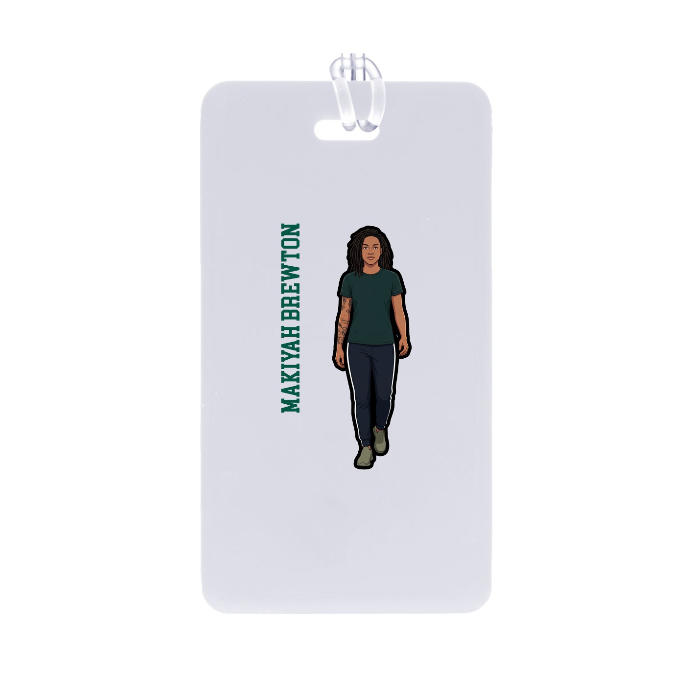 Bag Tag — Name Vertical in Classic