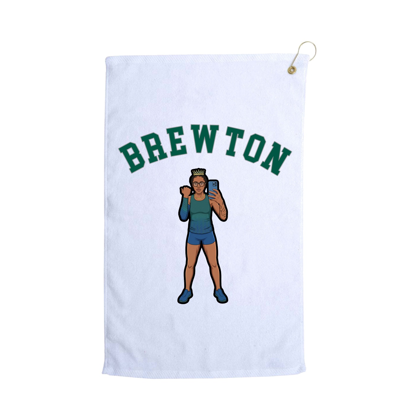 Golf Towel — Shirsey Arch in White