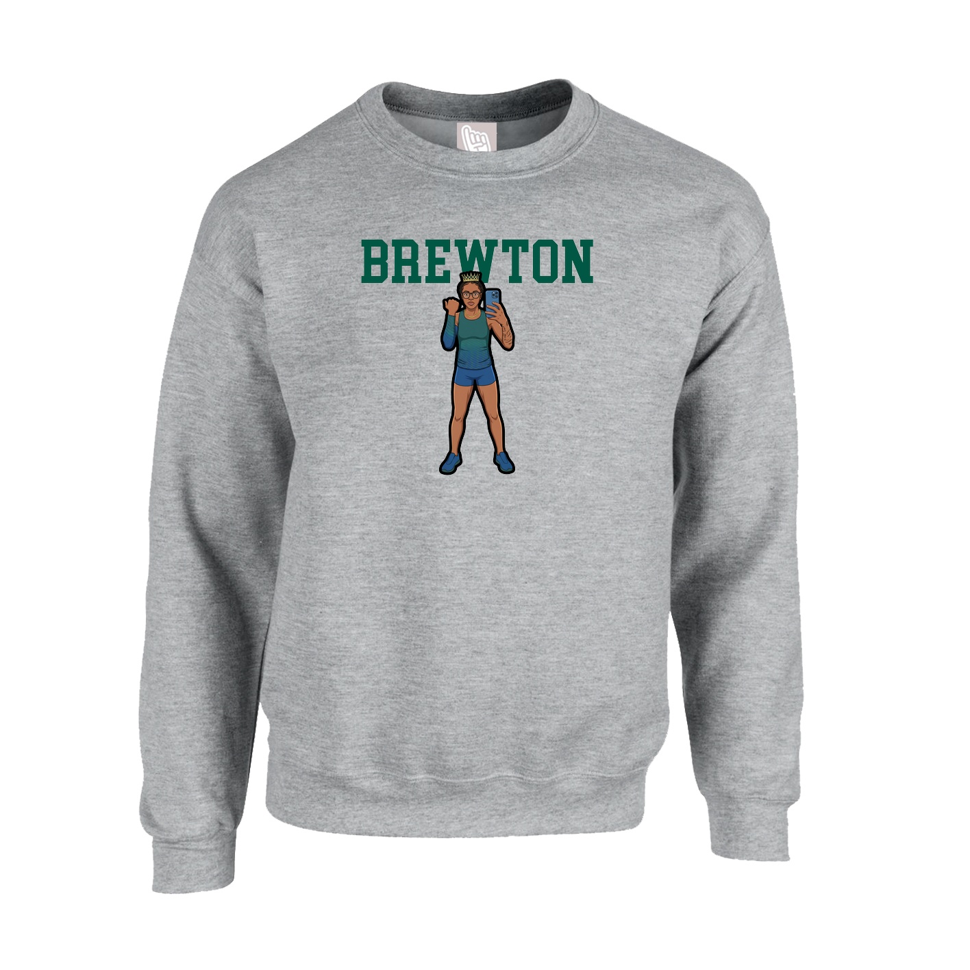 Fleece Crew — Shirsey in Grey