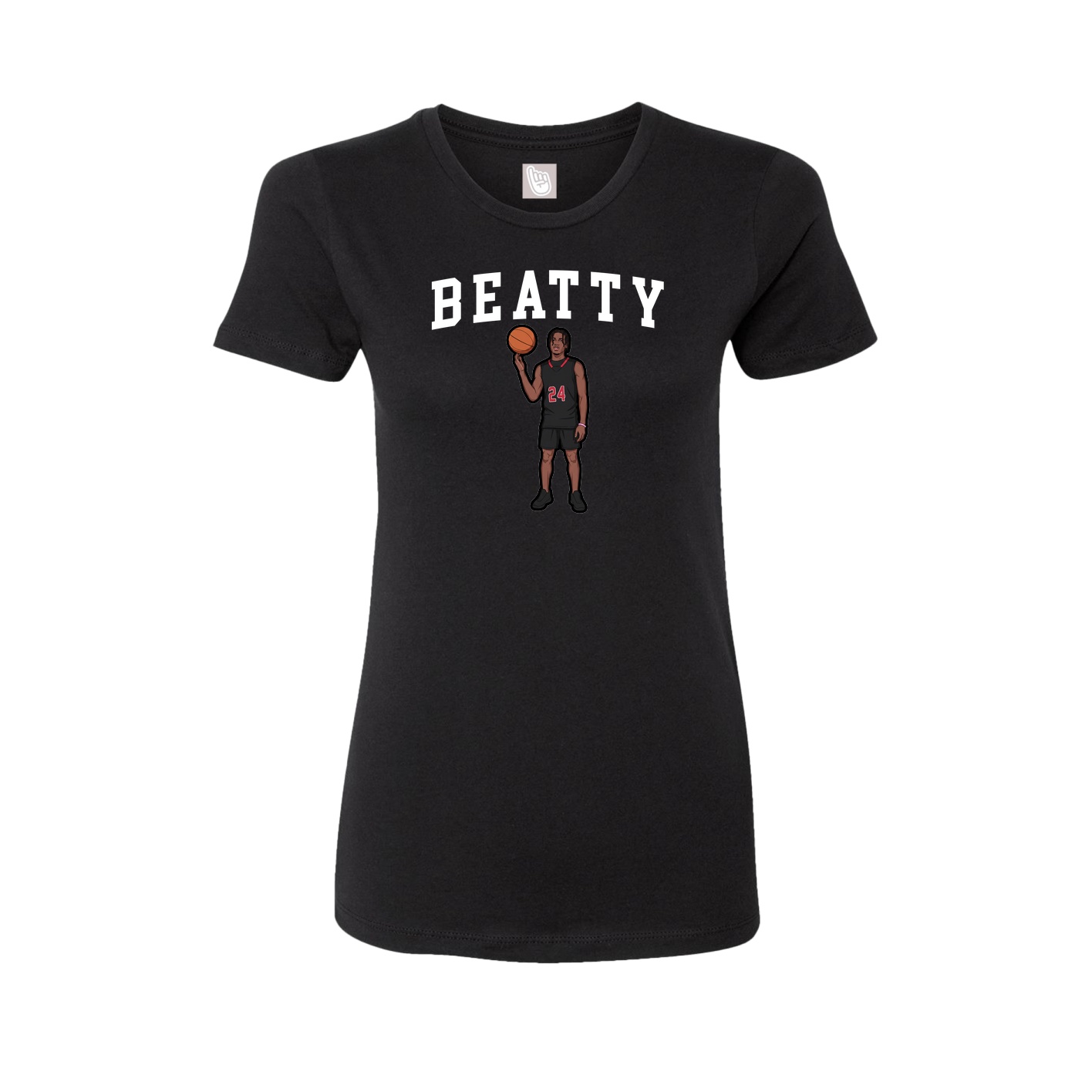 Fitted Women's Tee — Shirsey in Black