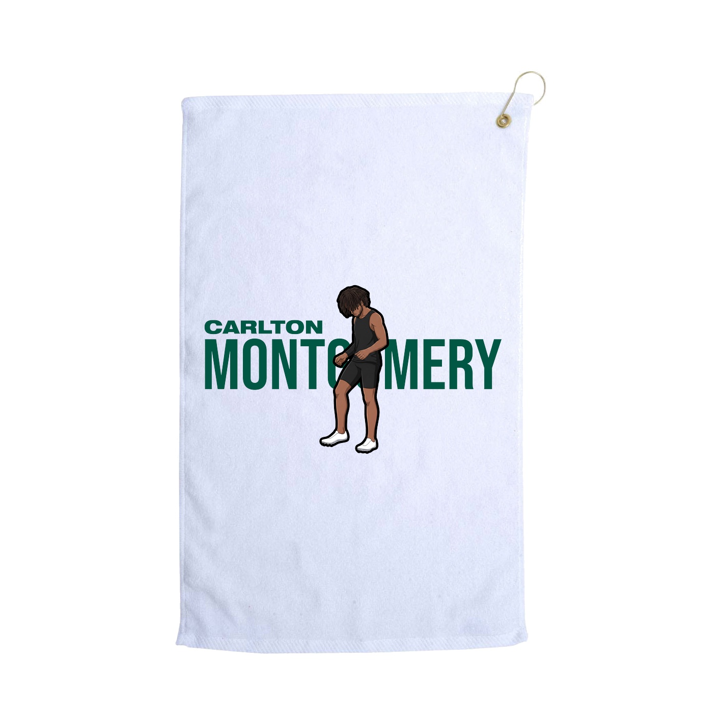 Golf Towel — Player Name in White