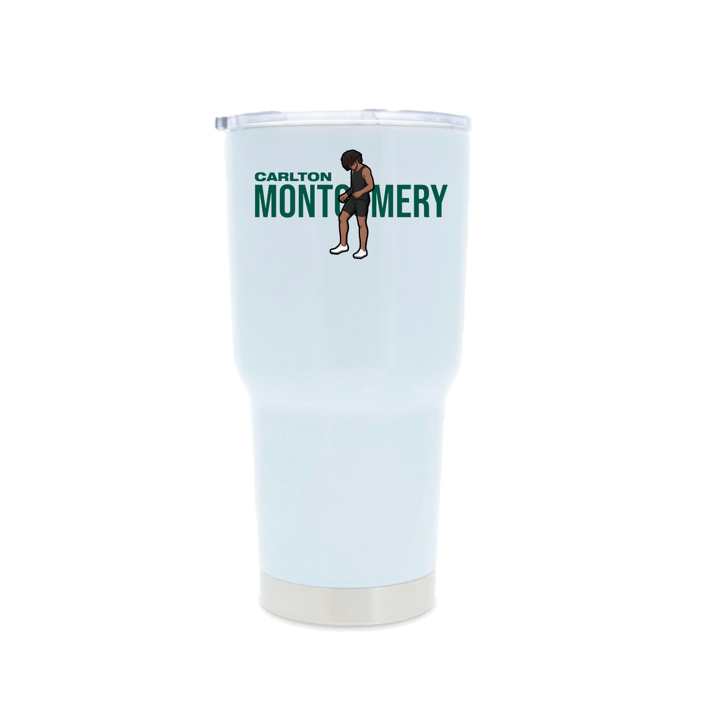 30oz Stainless Steel Tumbler — Player Name in White