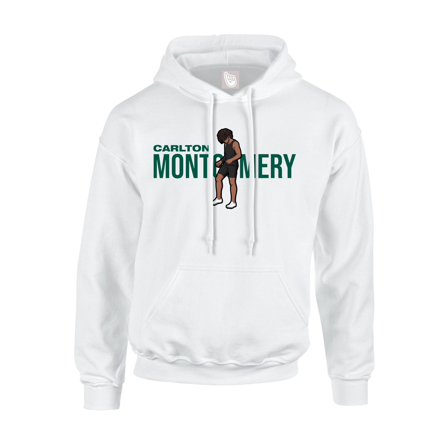 Youth Hoodie — Player Name in White