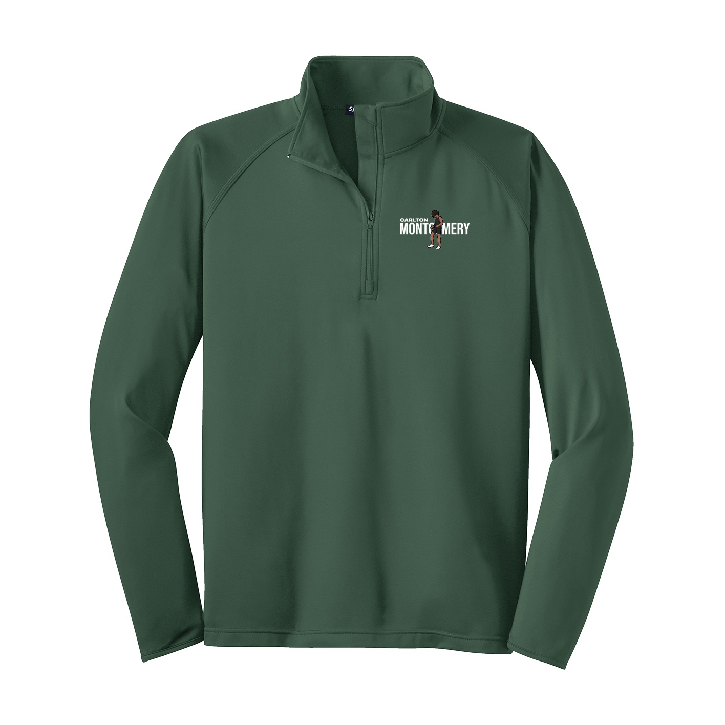 Q-Zip Pullover — Player Name in Green