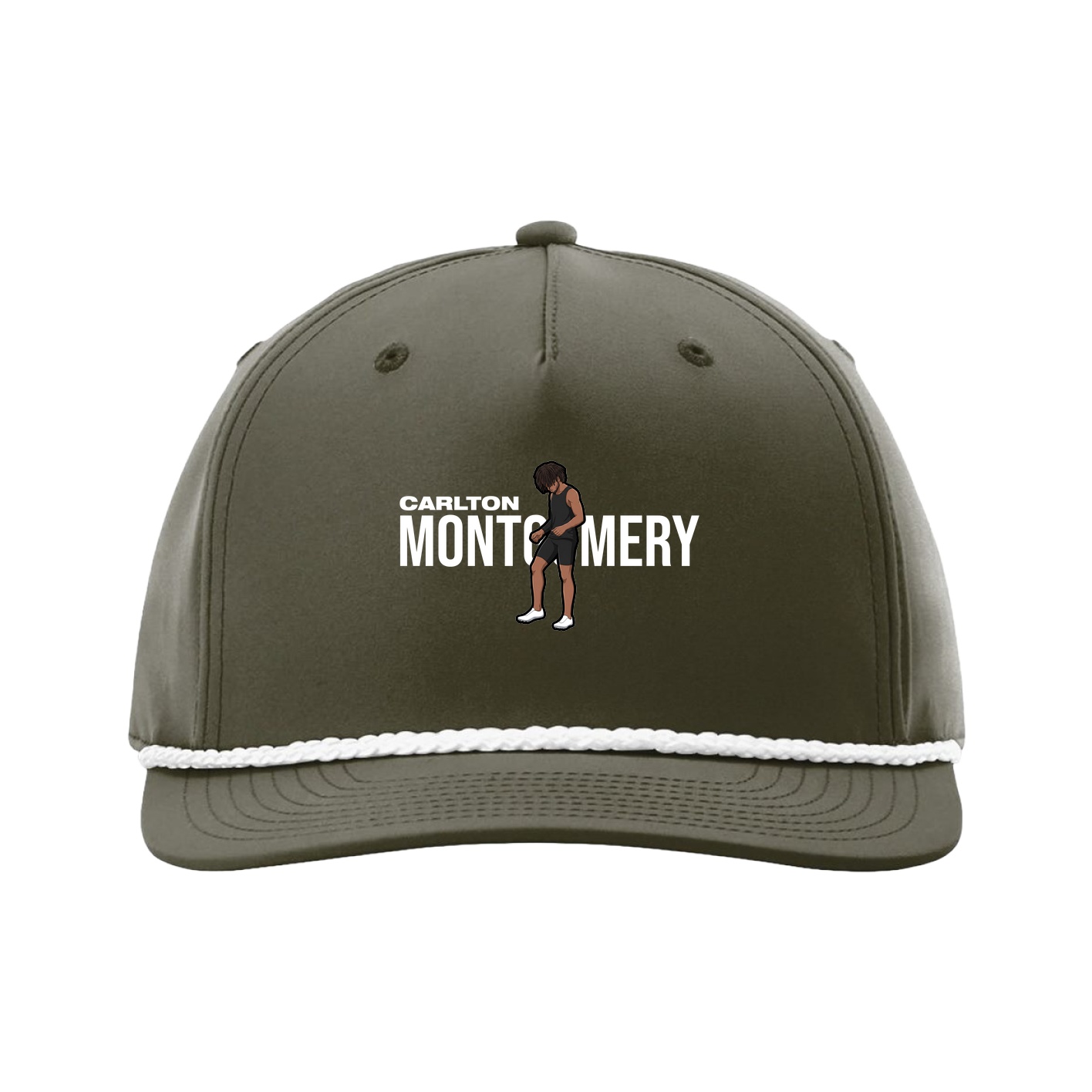 Five-Panel Classic Rope Cap — Player Name in Green