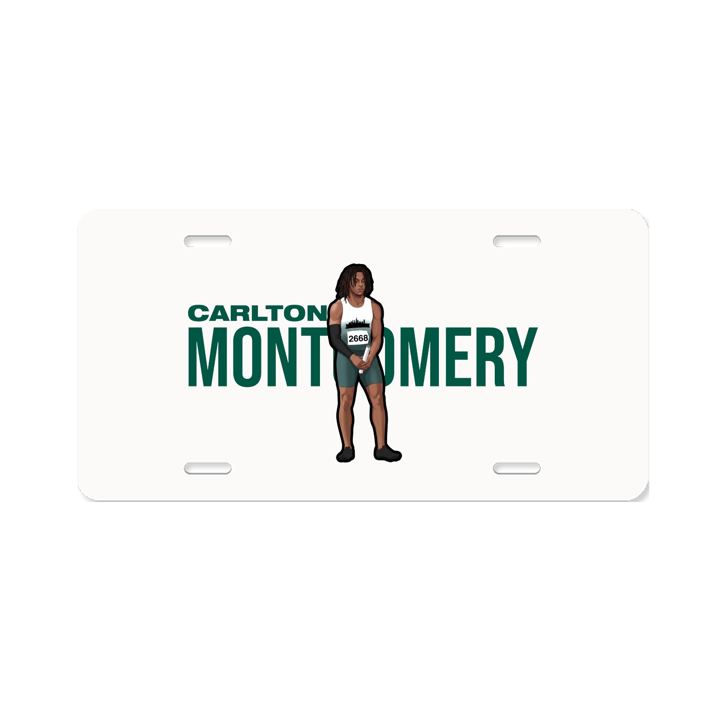 License Plate — Player Name in Classic
