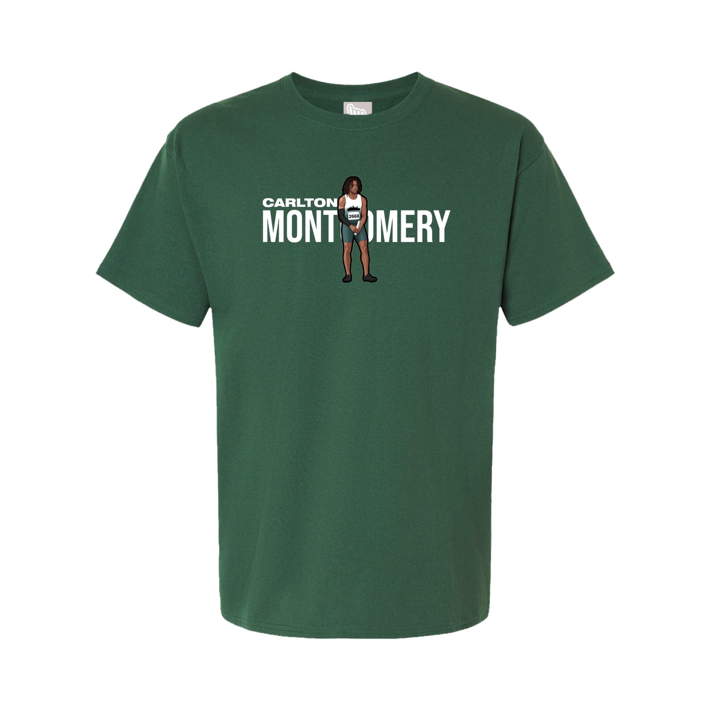 Youth Tee — Player Name in Green
