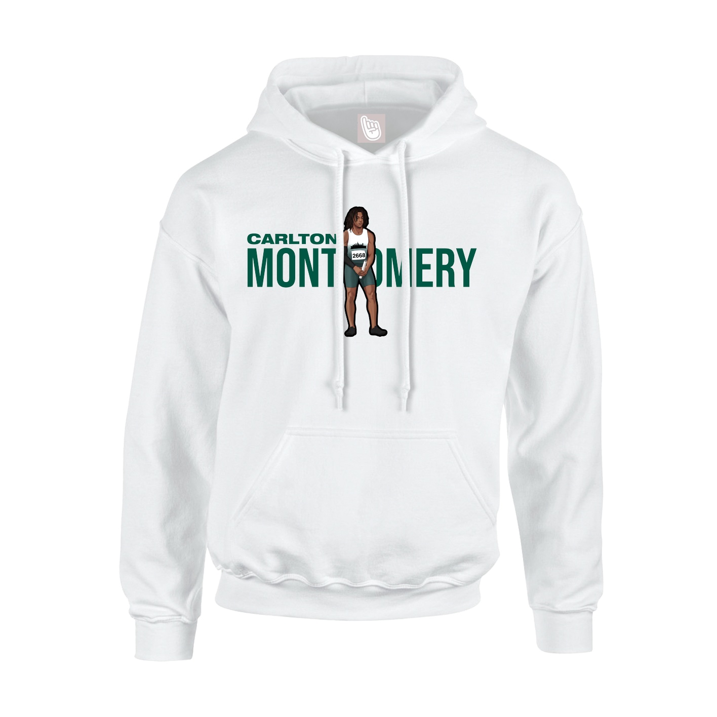 Hoodie — Player Name in White
