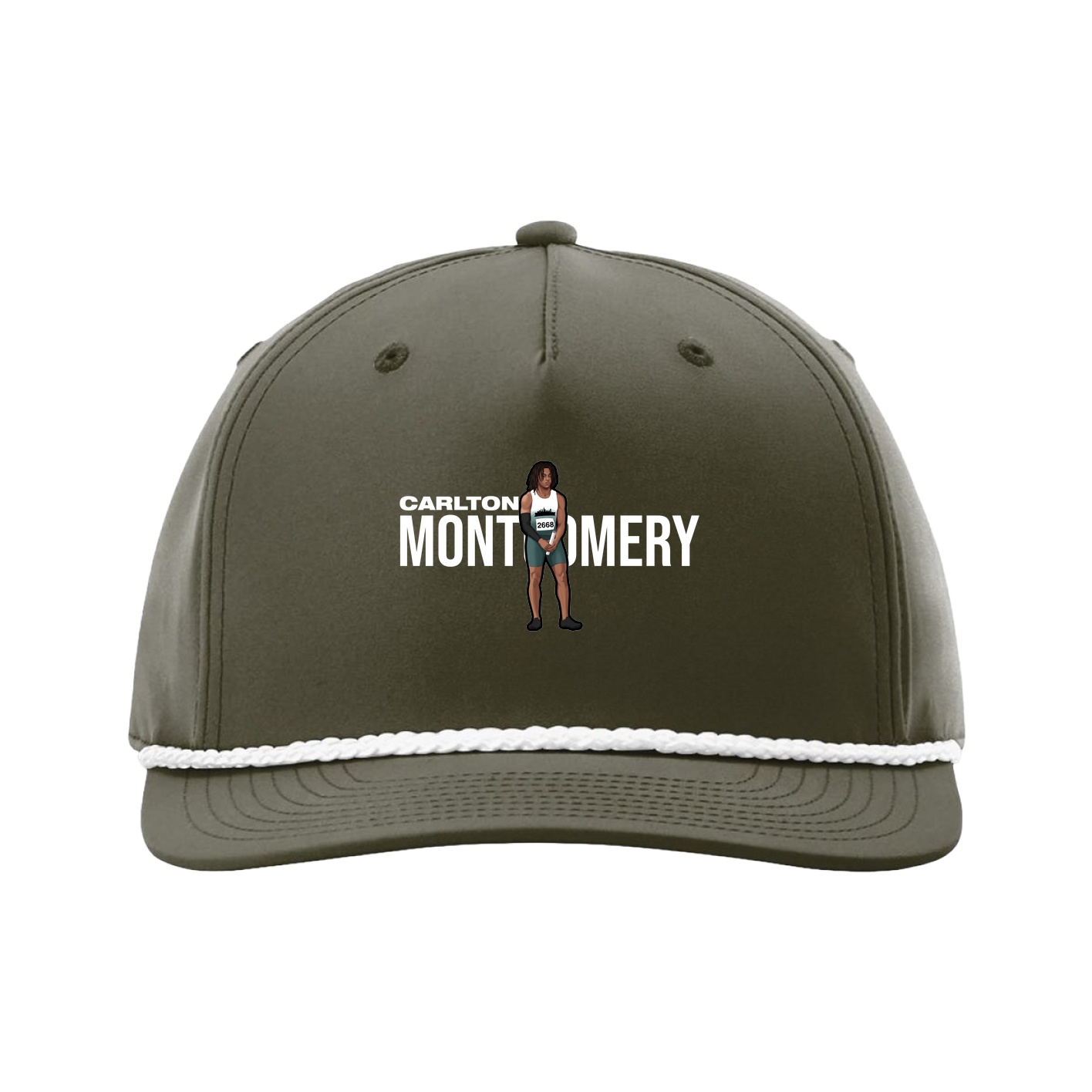 Five-Panel Classic Rope Cap — Player Name in Green
