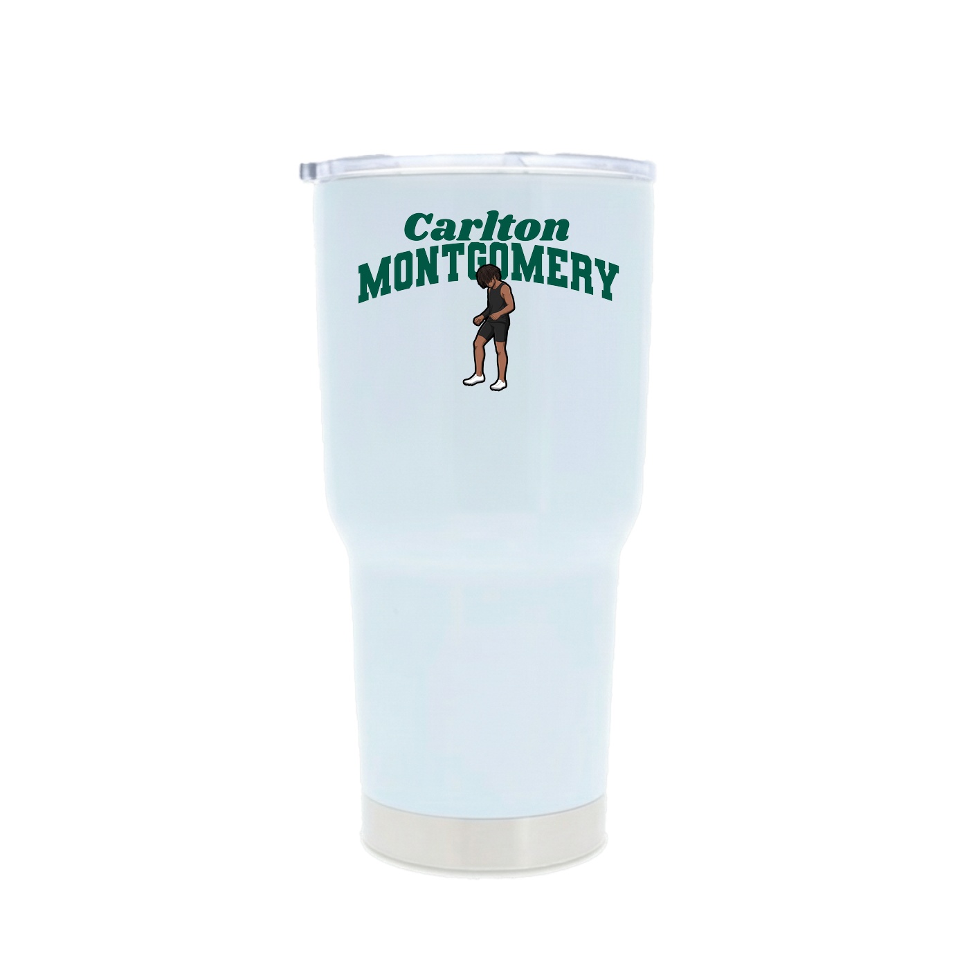 30oz Stainless Steel Tumbler — Signature Arch in White