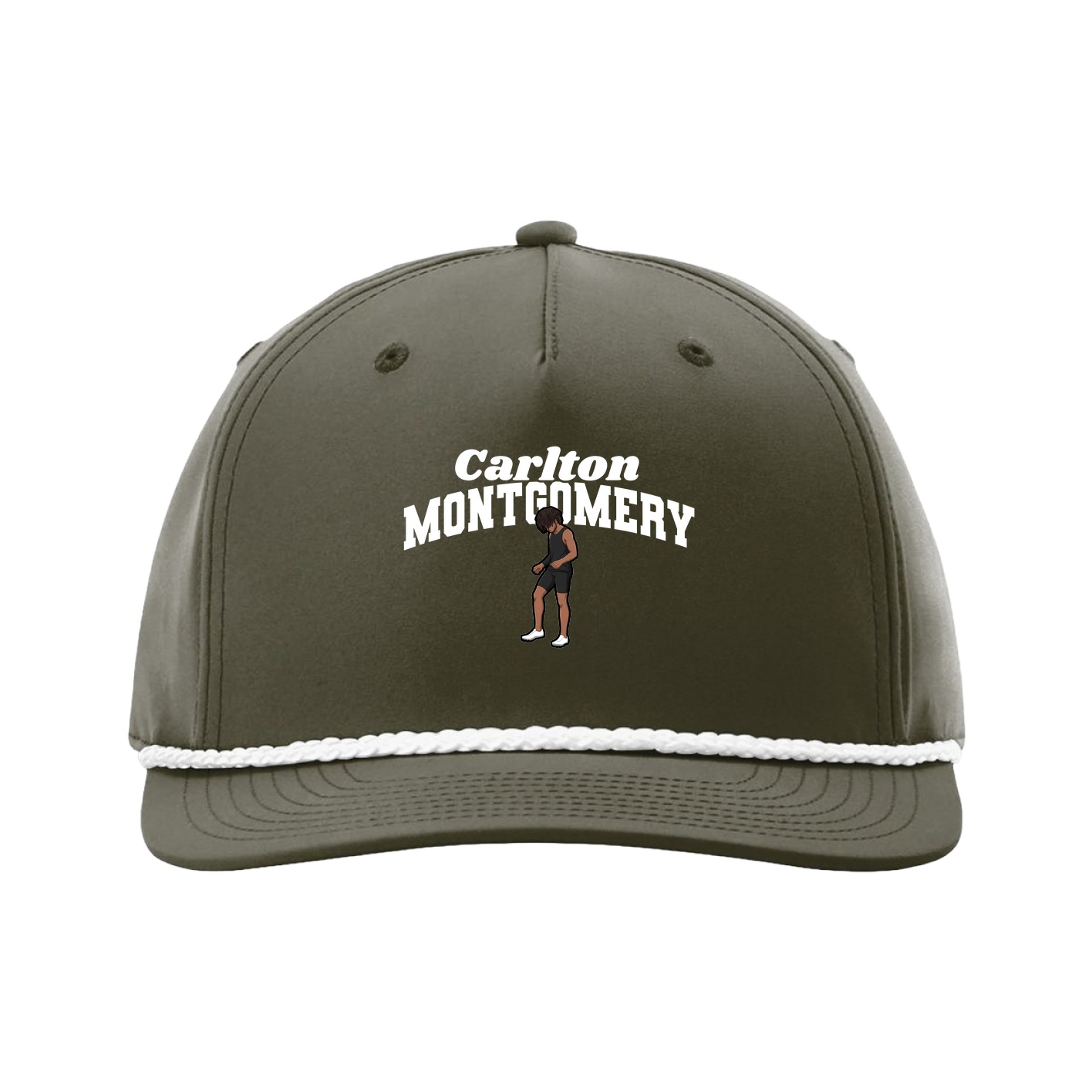 Five-Panel Classic Rope Cap — Signature Arch in Green