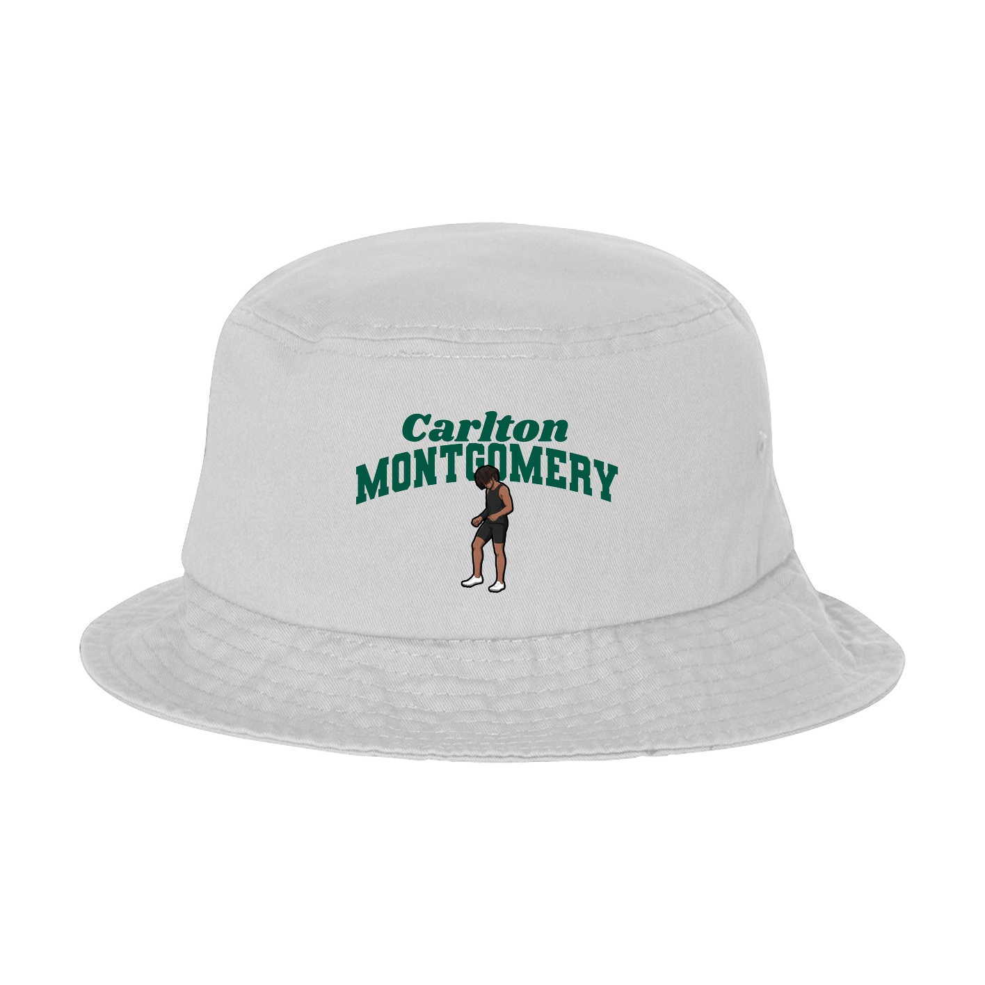 Bucket Cap — Signature Arch in White