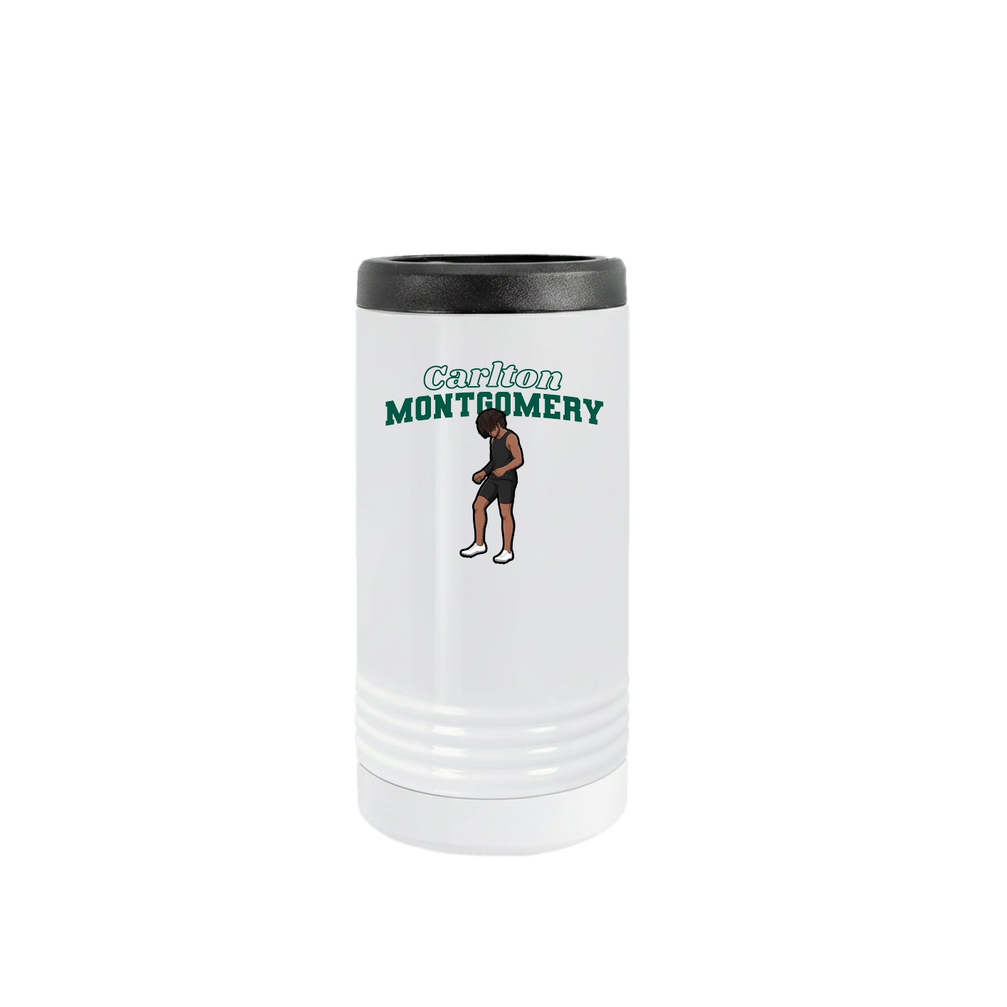 Slim Beverage Holder — Name Arch in White