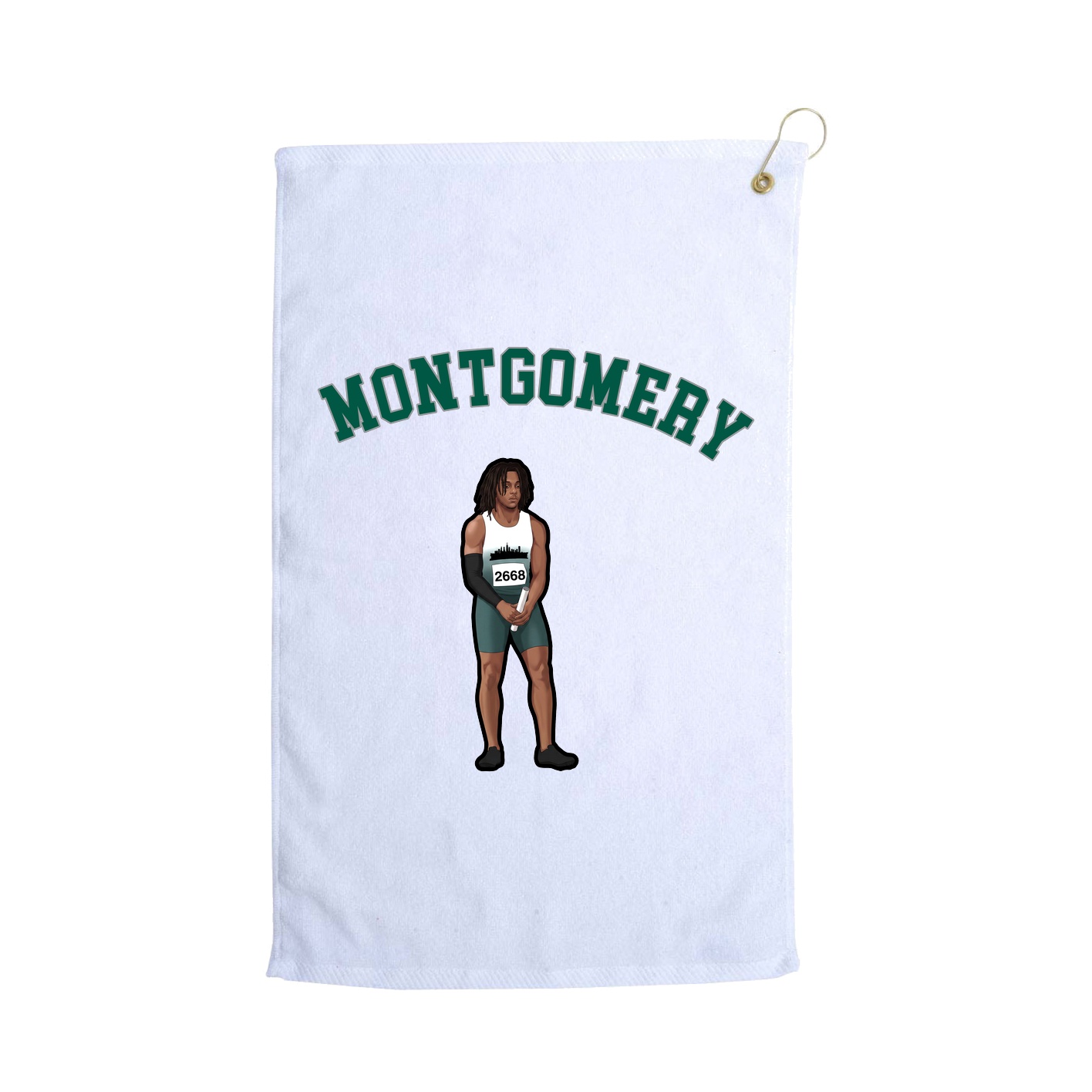Golf Towel — Shirsey Arch in White