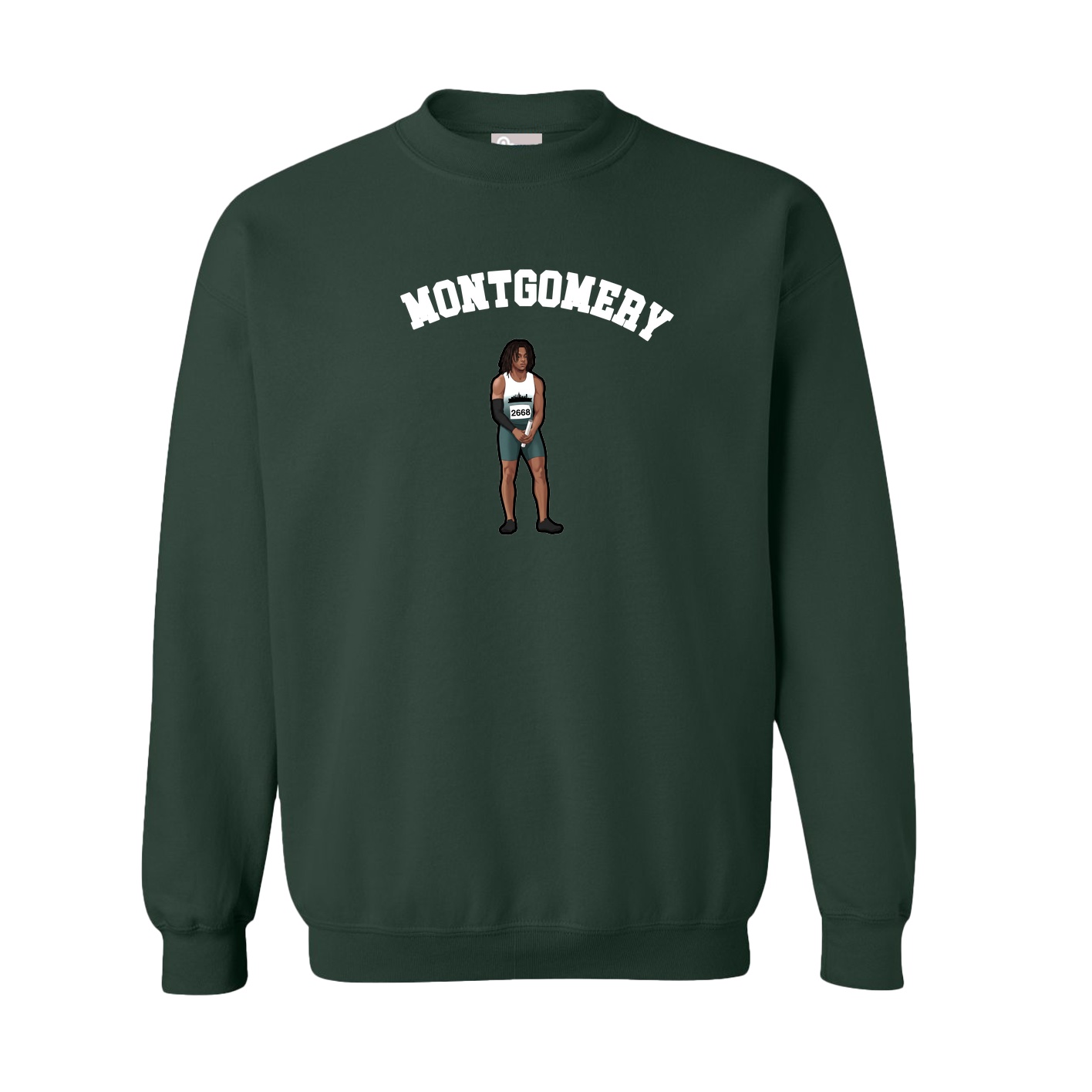 Fleece Crew — Shirsey Arch in Green