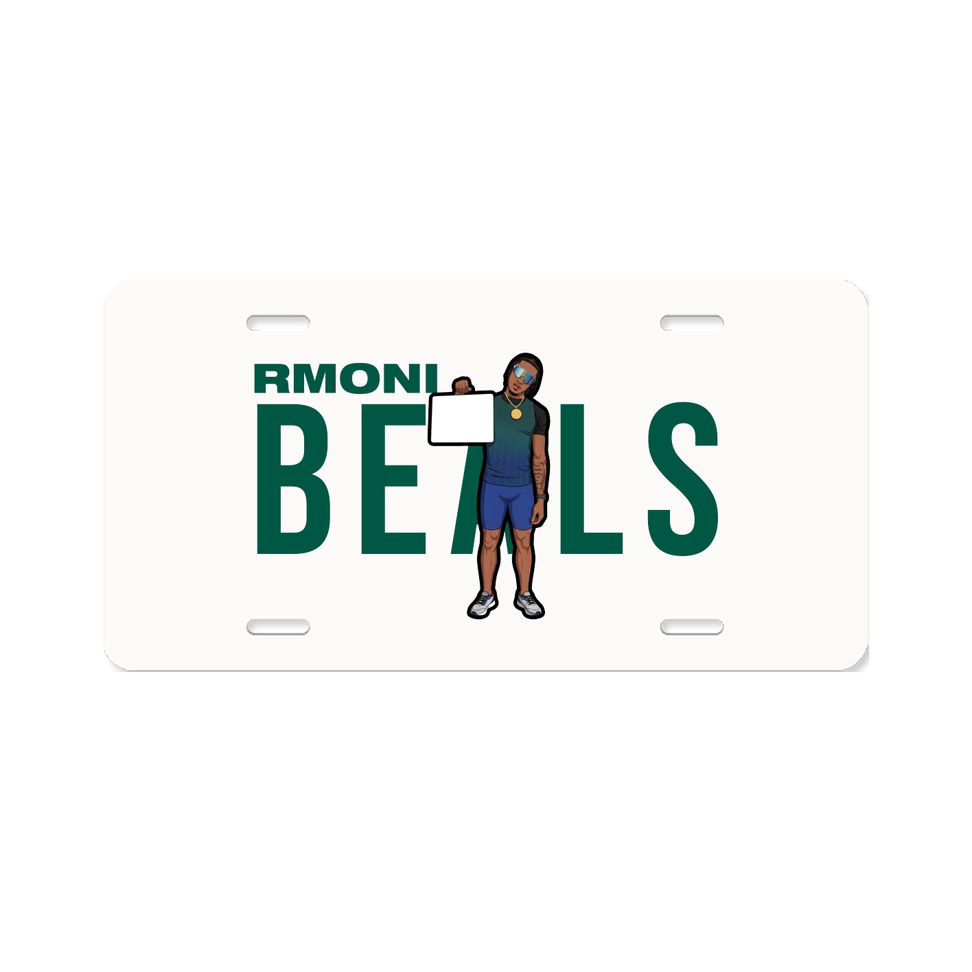 License Plate — Player Name in Classic