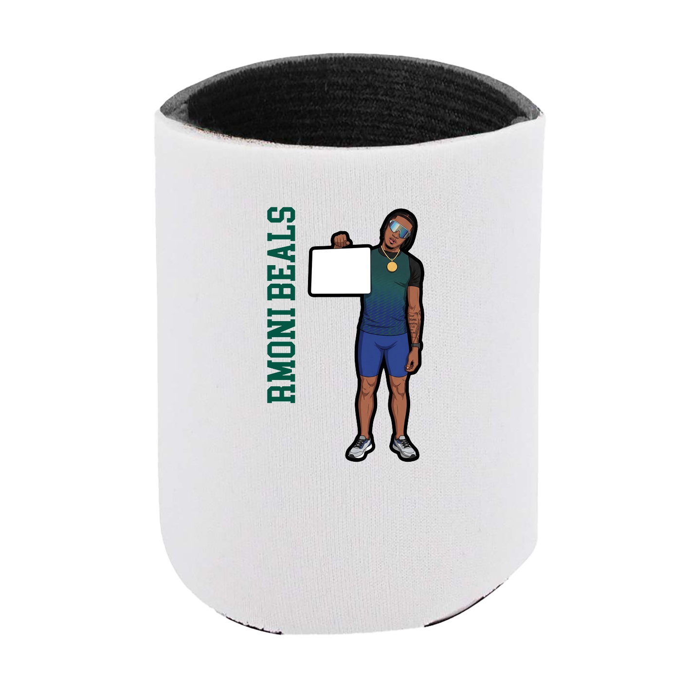 Can Holder — Name Vertical in White