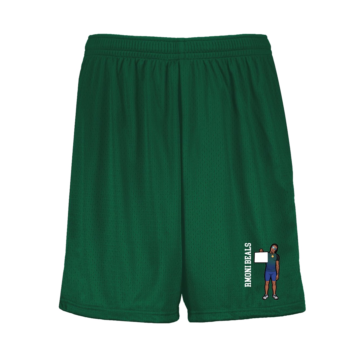 Shorts — Name Vertical in Green