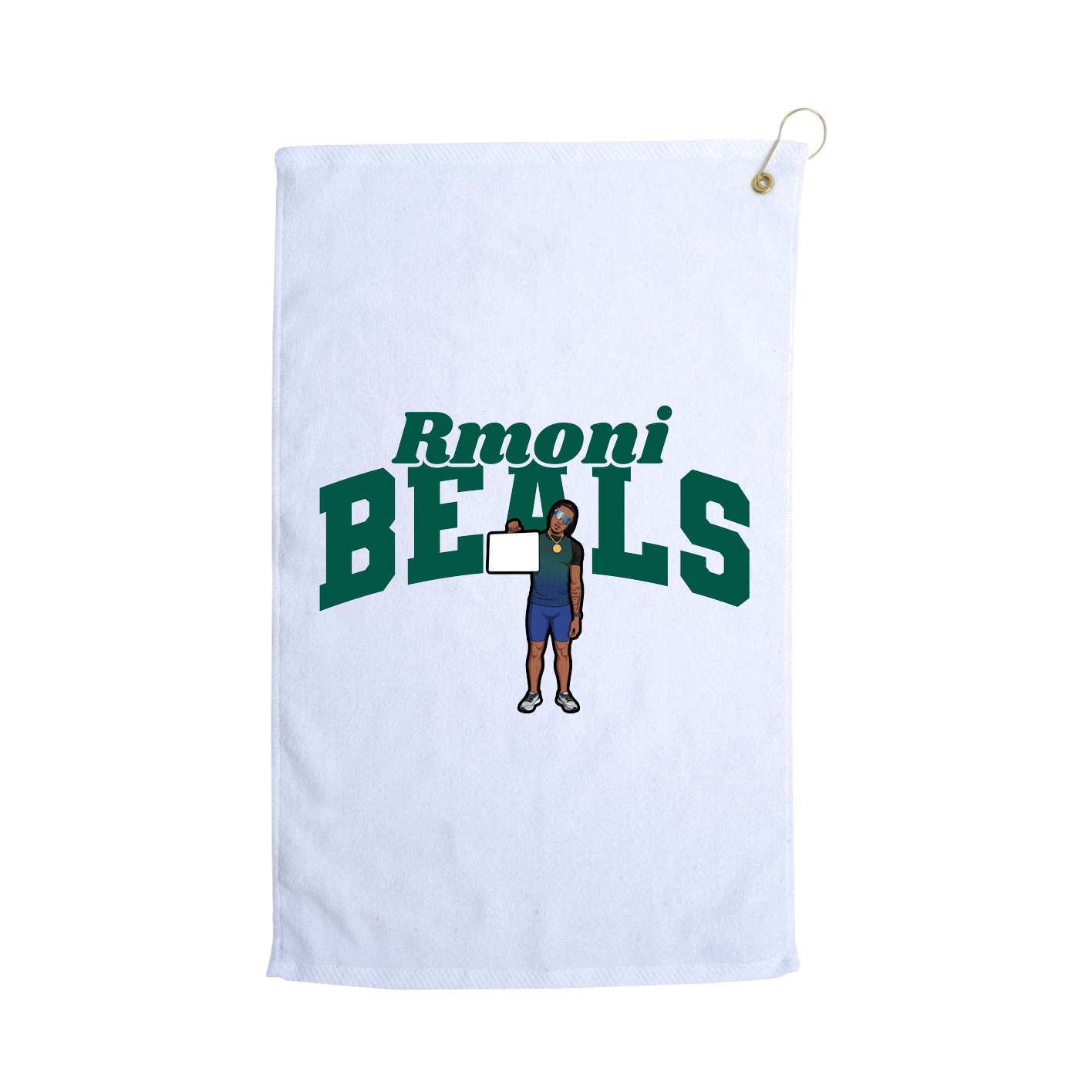 Golf Towel — Signature Arch in White
