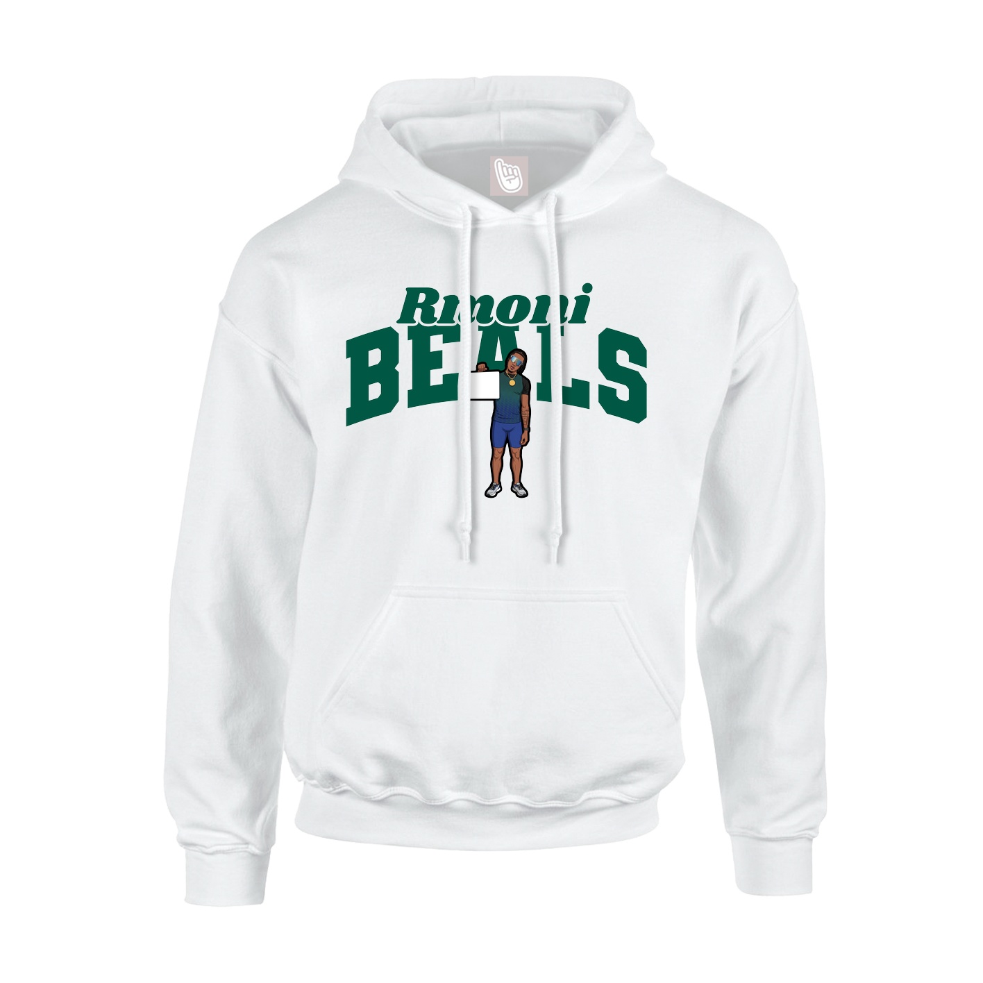 Hoodie — Signature Arch in White