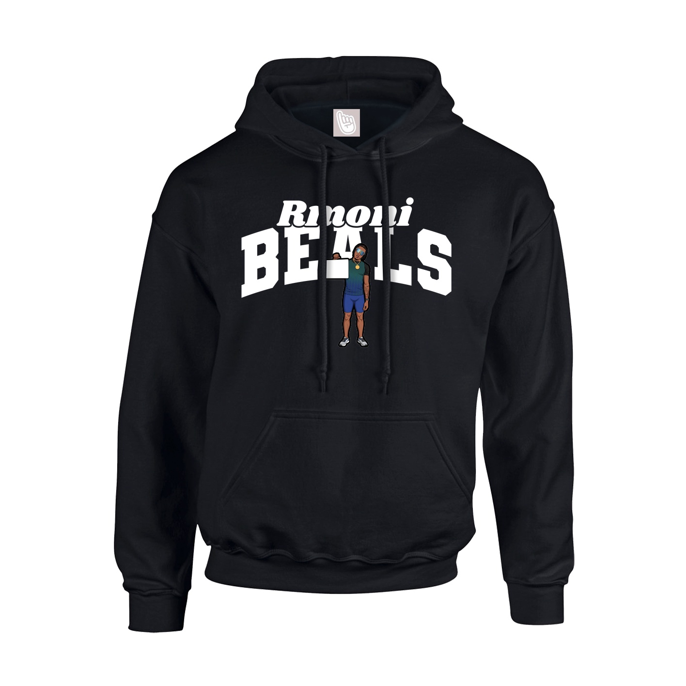 Youth Hoodie — Signature Arch in Black