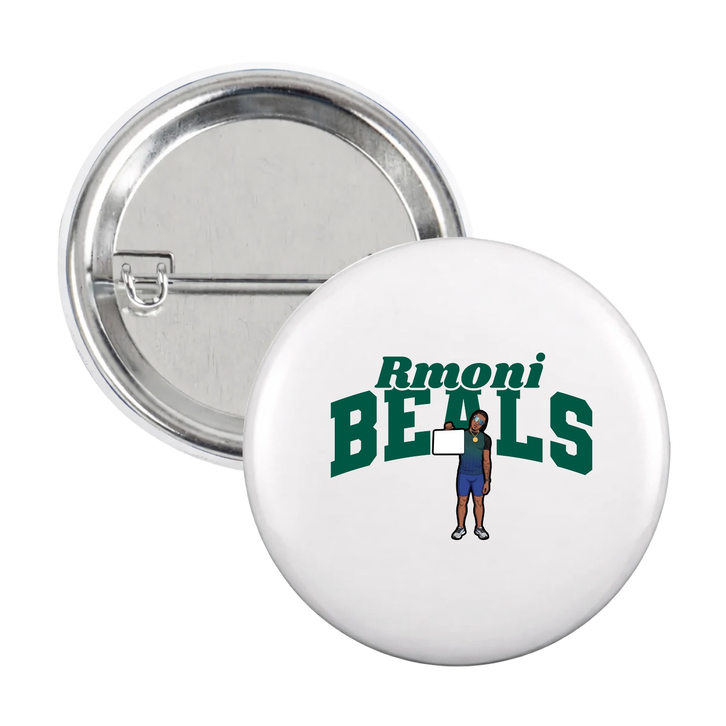 Game Day Button — Signature Arch in White