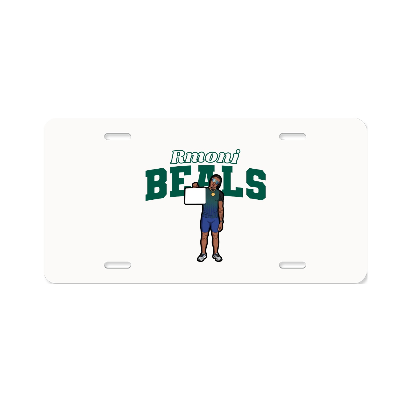 License Plate — Name Arch in Classic