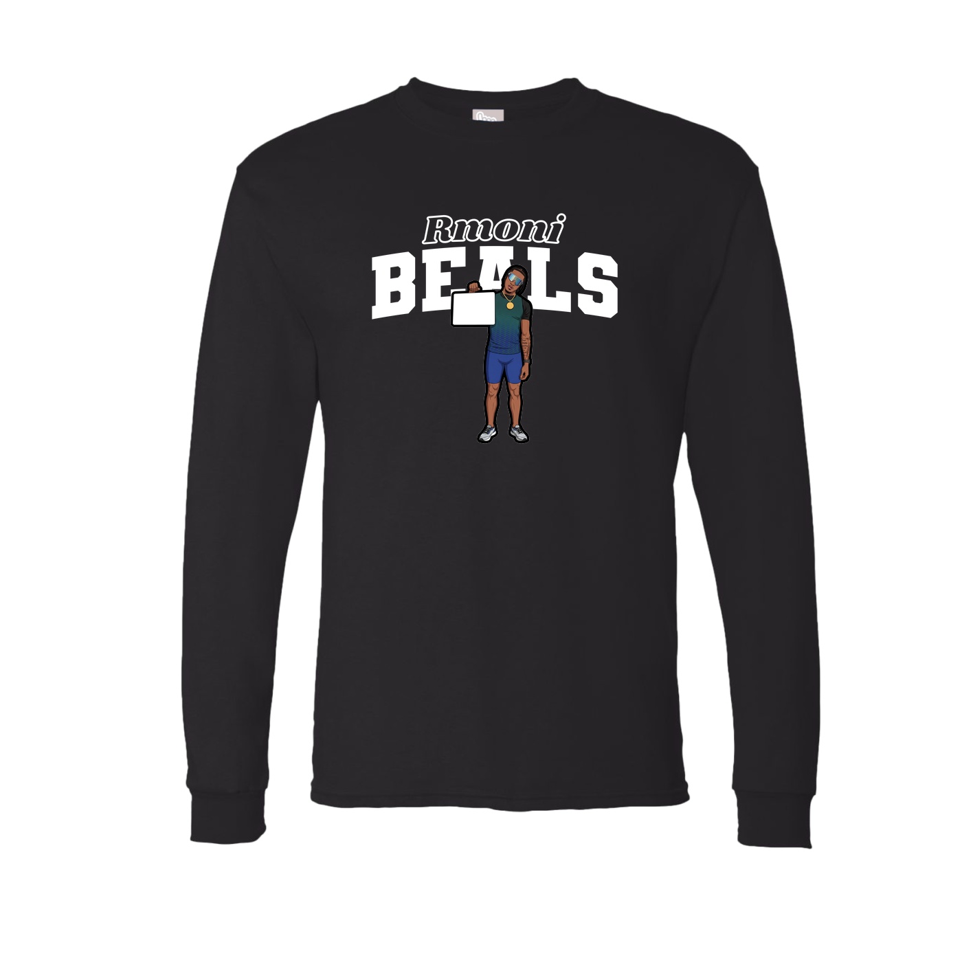 Long Sleeve Tee — Name Arch in Black