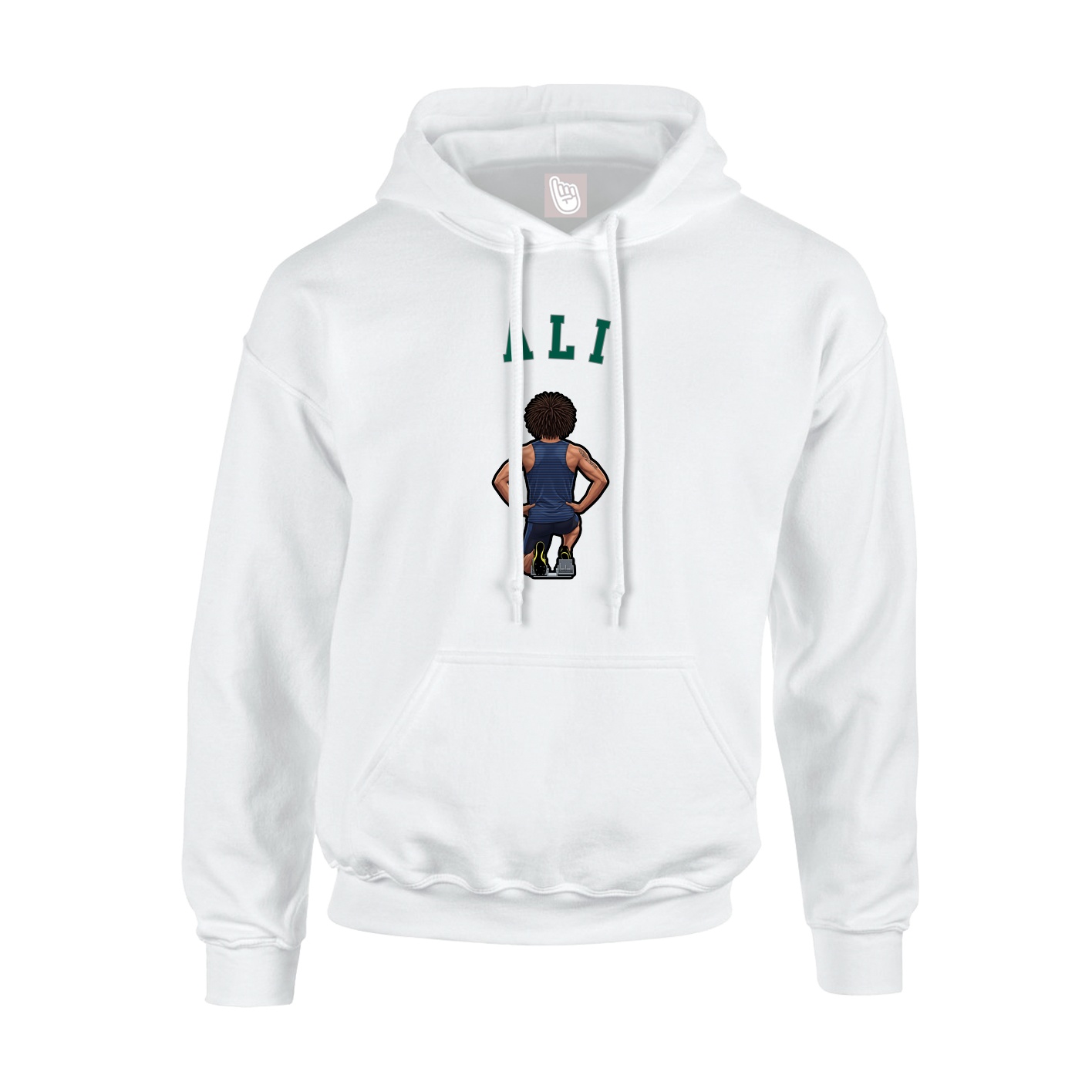 Hoodie — Shirsey Arch in White