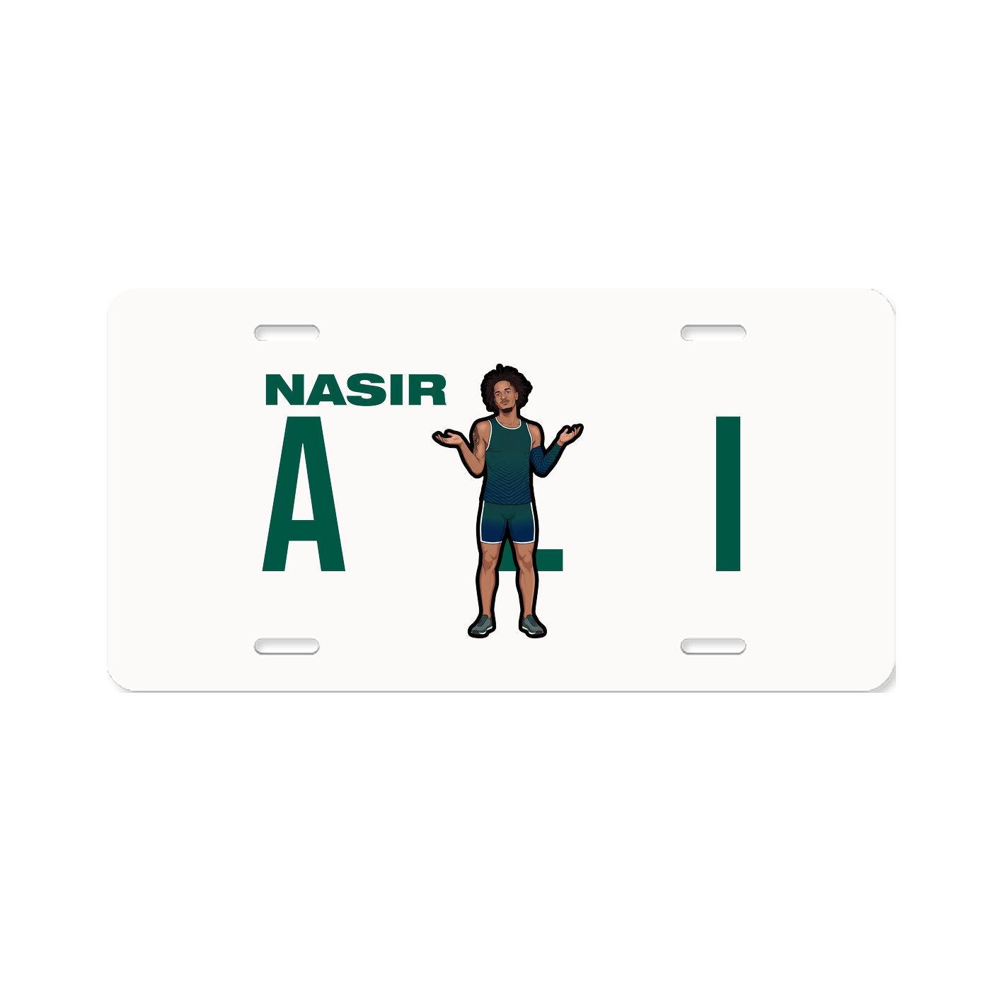 License Plate — Player Name in Classic