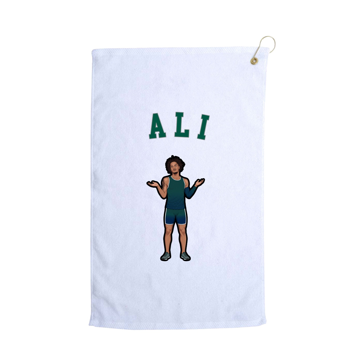 Golf Towel — Shirsey Arch in White