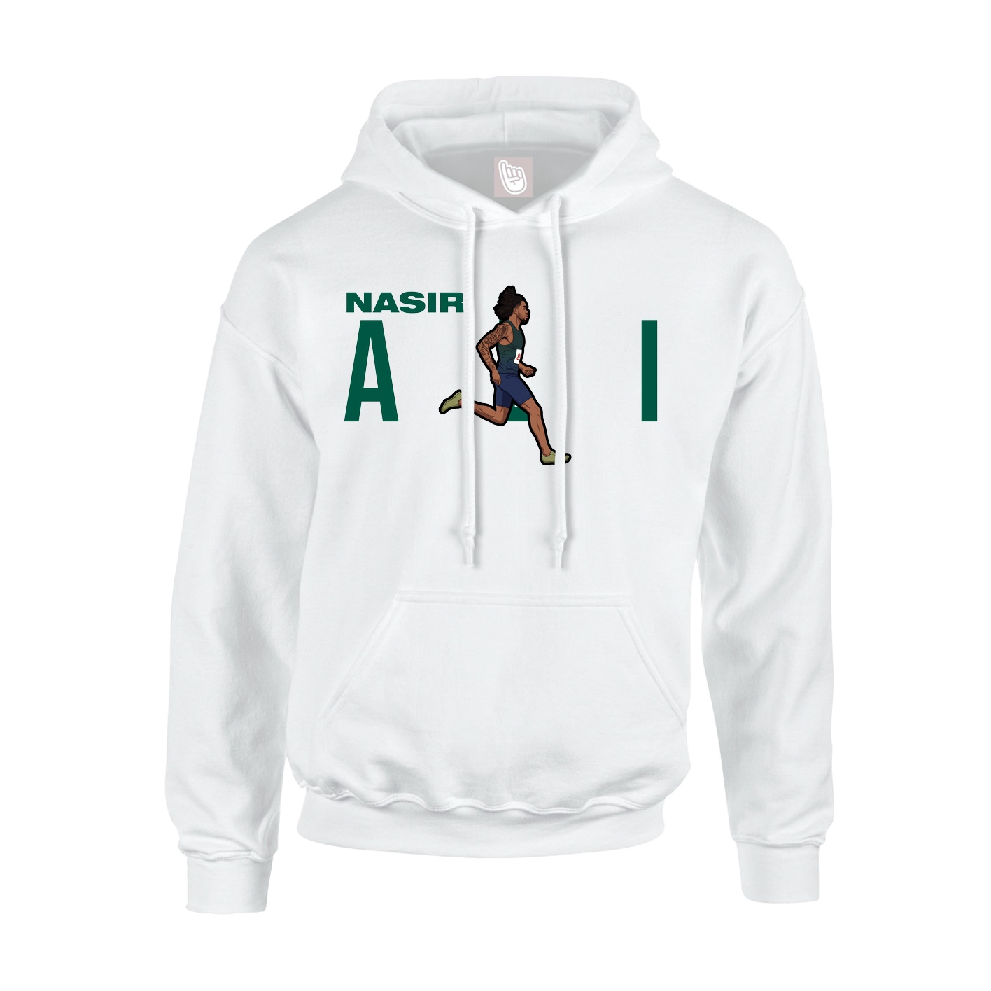 Youth Hoodie — Player Name in White