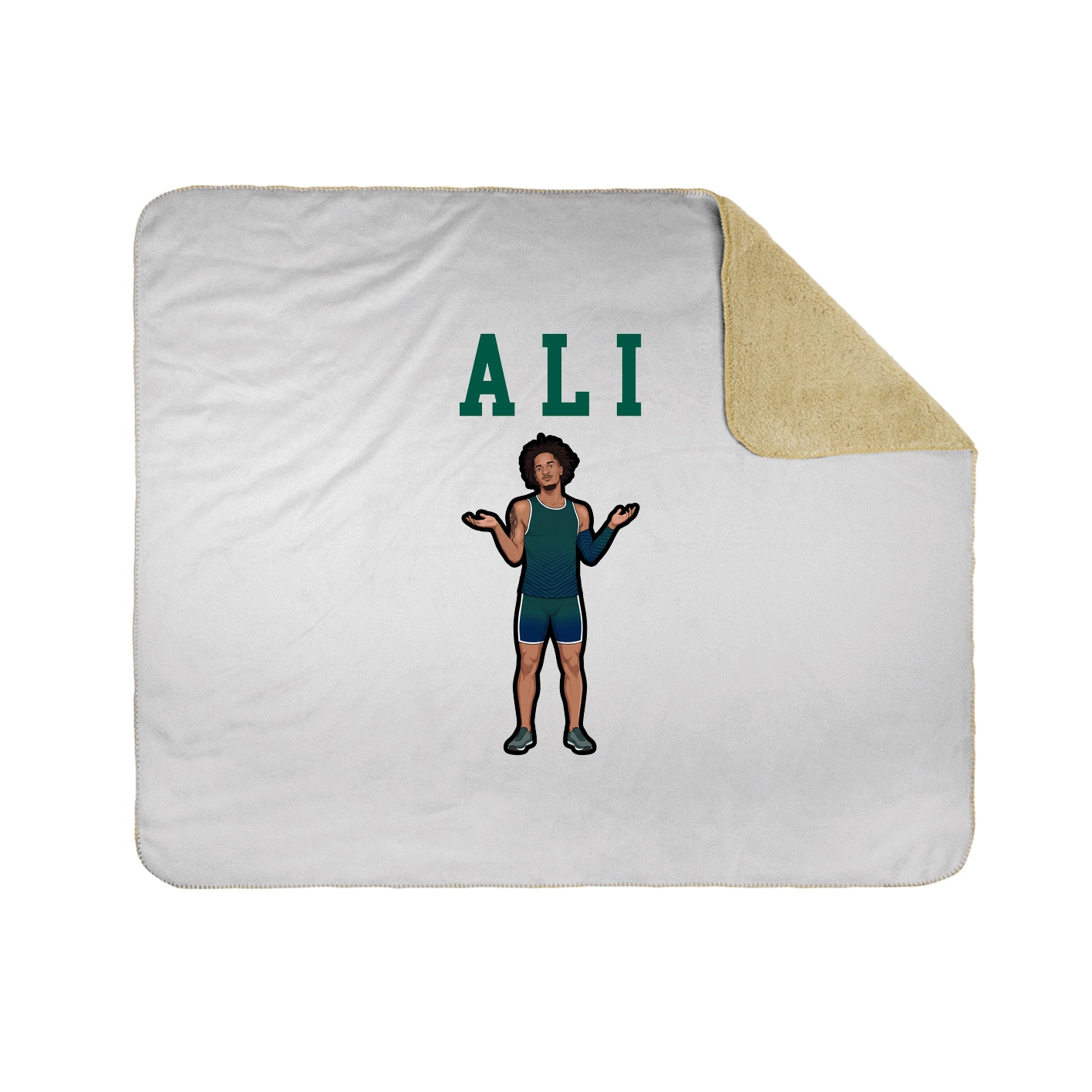 Throw Blanket — Shirsey in White