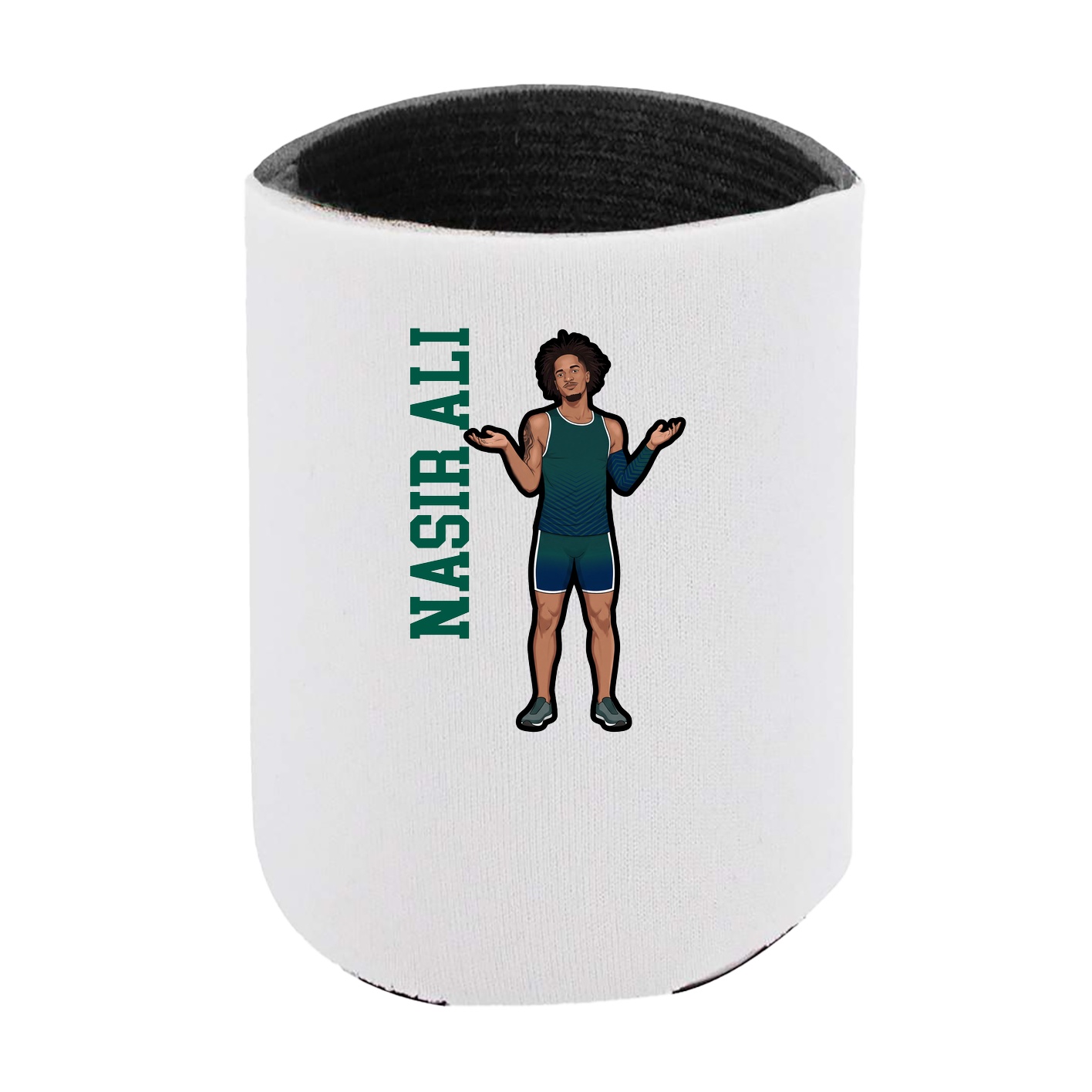 Can Holder — Name Vertical in White