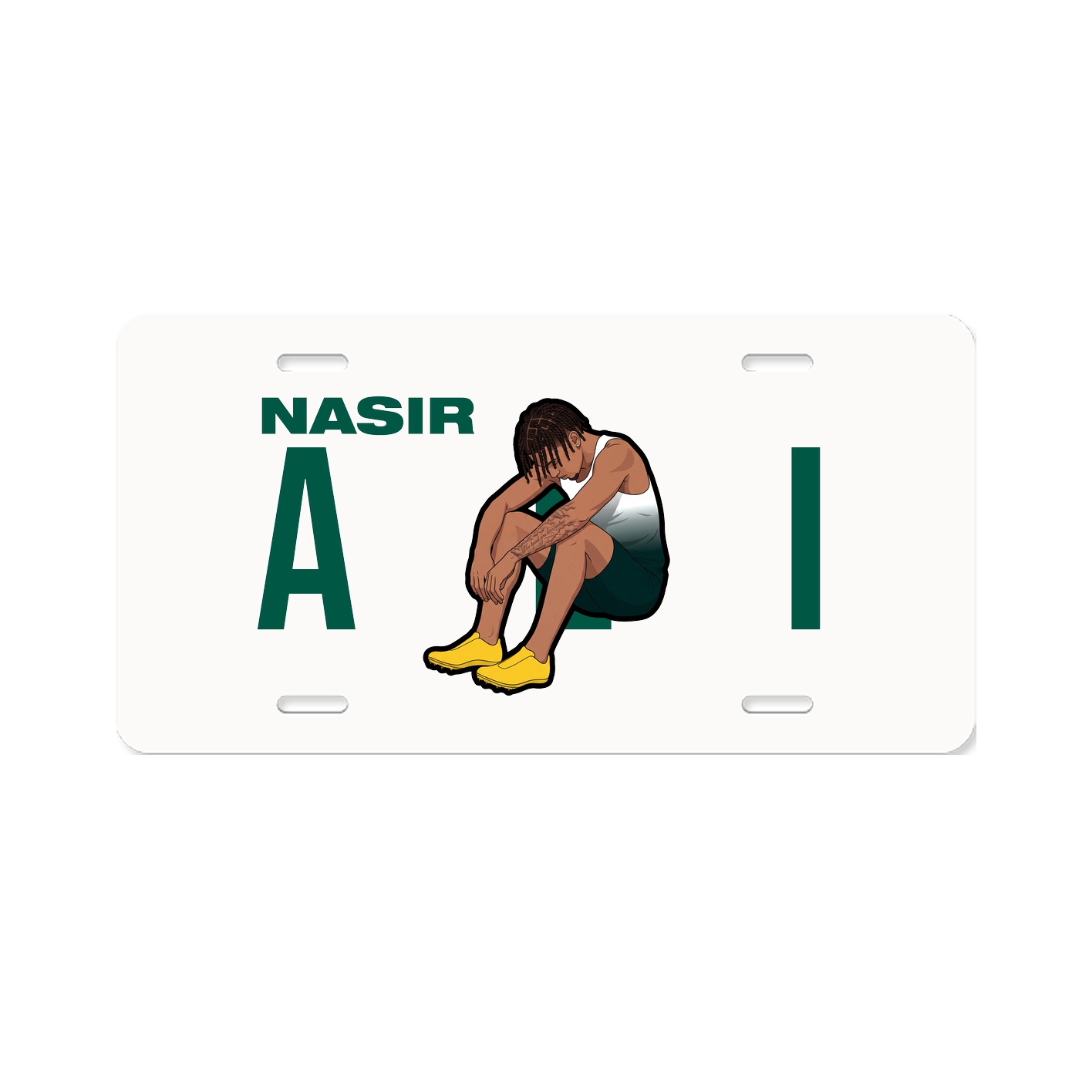 License Plate — Player Name in Classic