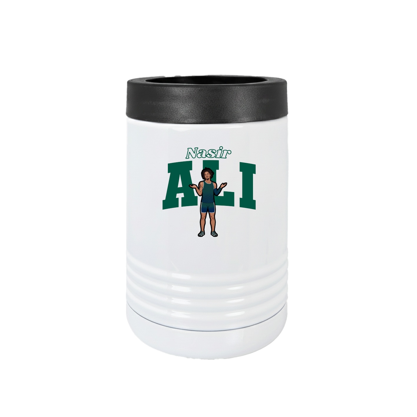 Beverage Holder — Name Arch in White