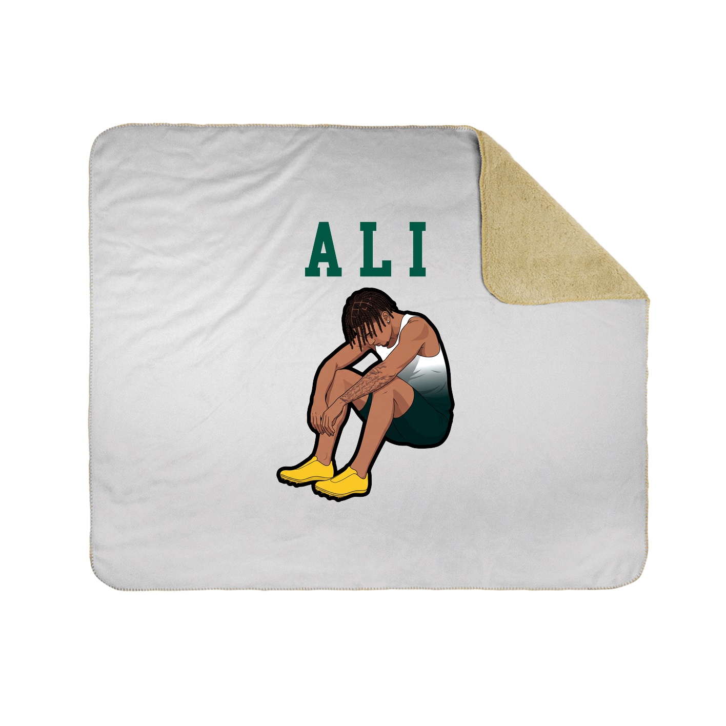 Throw Blanket — Shirsey in White