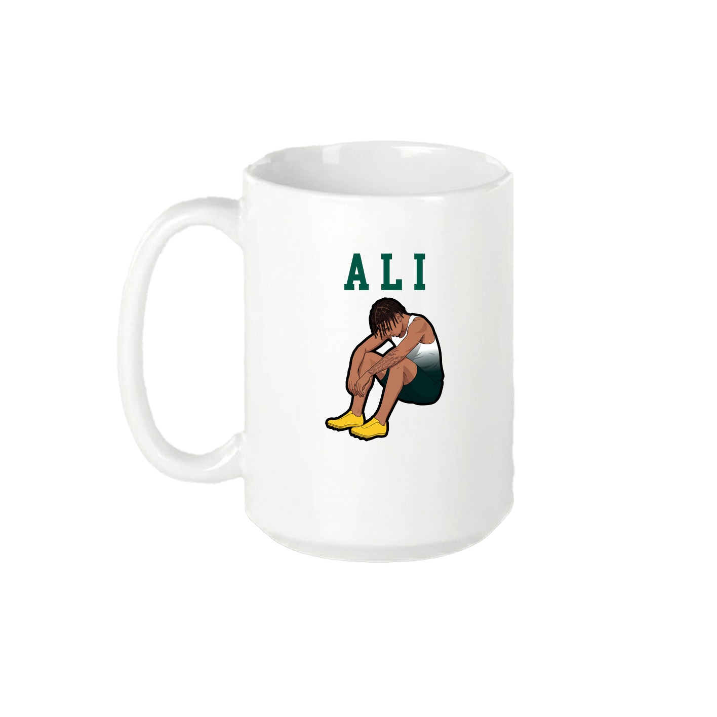 15oz Coffee Mug — Shirsey in White
