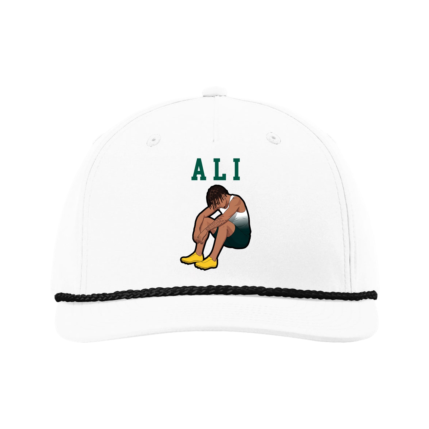 Five-Panel Classic Rope Cap — Shirsey in White