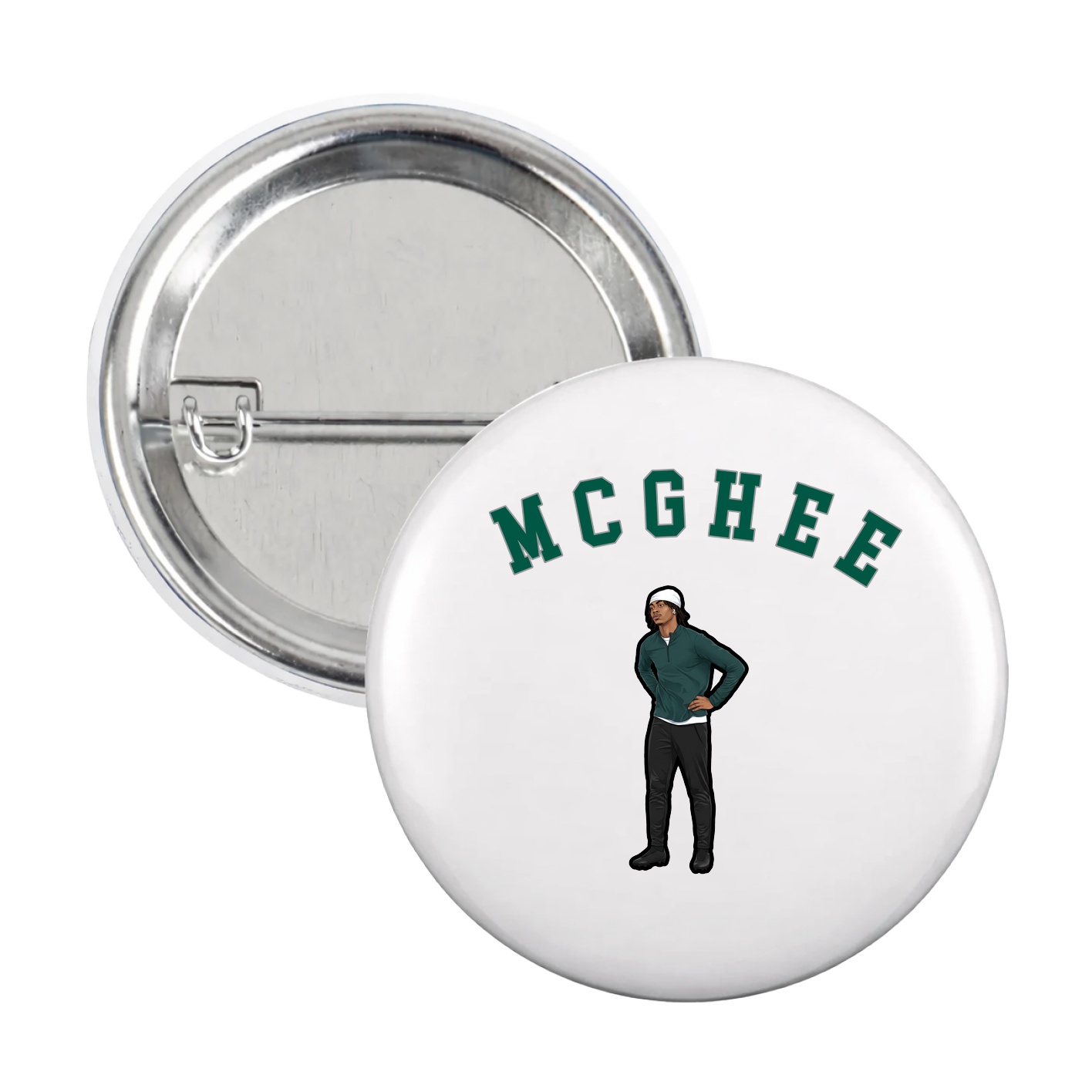 Game Day Button — Shirsey Arch in White