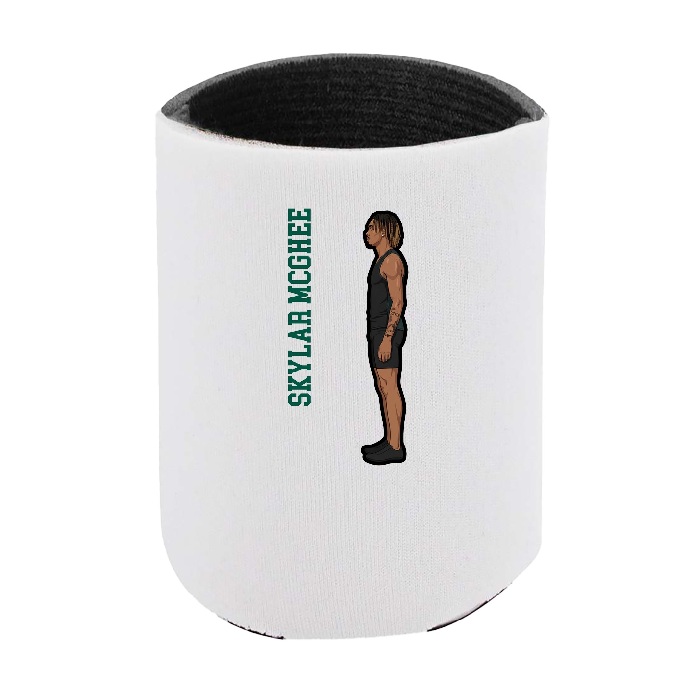 Can Holder — Name Vertical in White