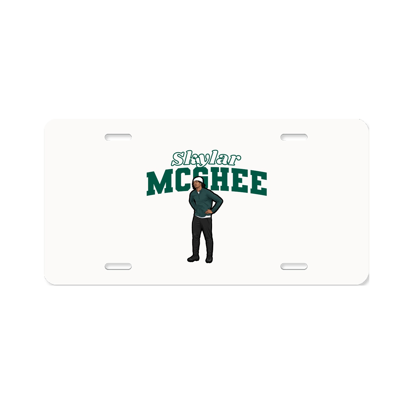 License Plate — Name Arch in Classic