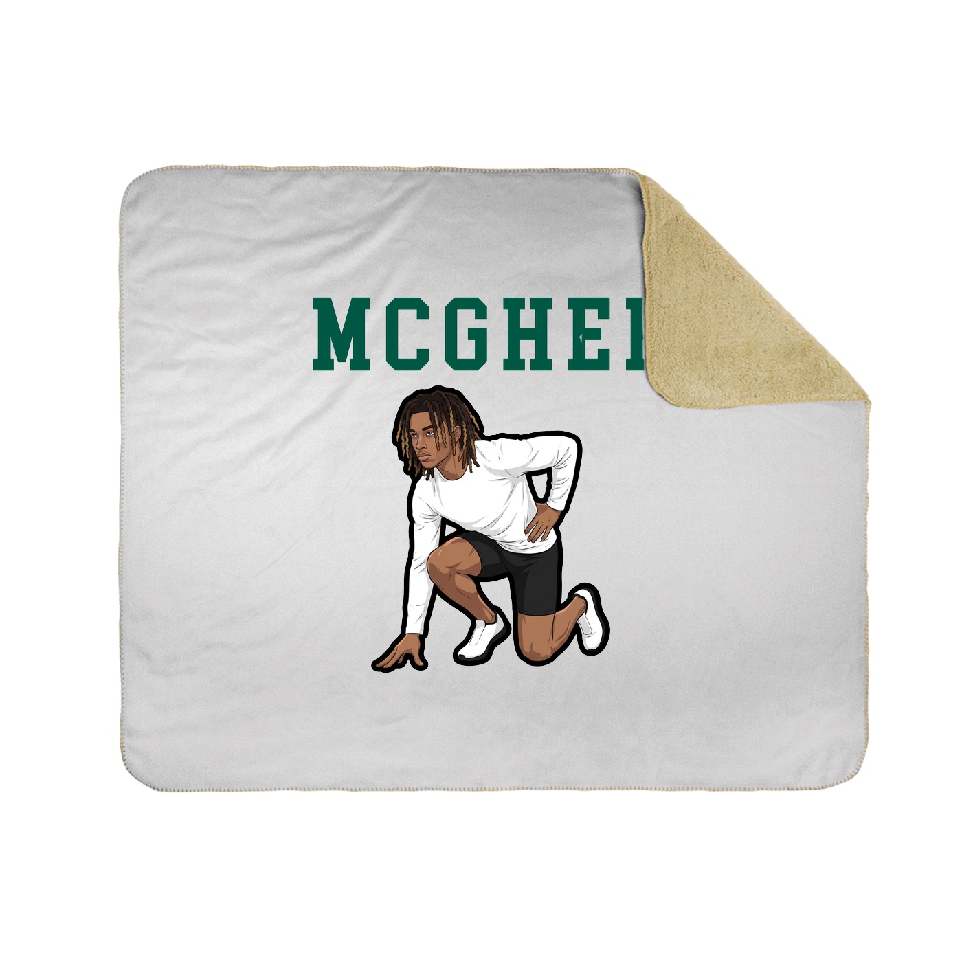 Throw Blanket — Shirsey in White